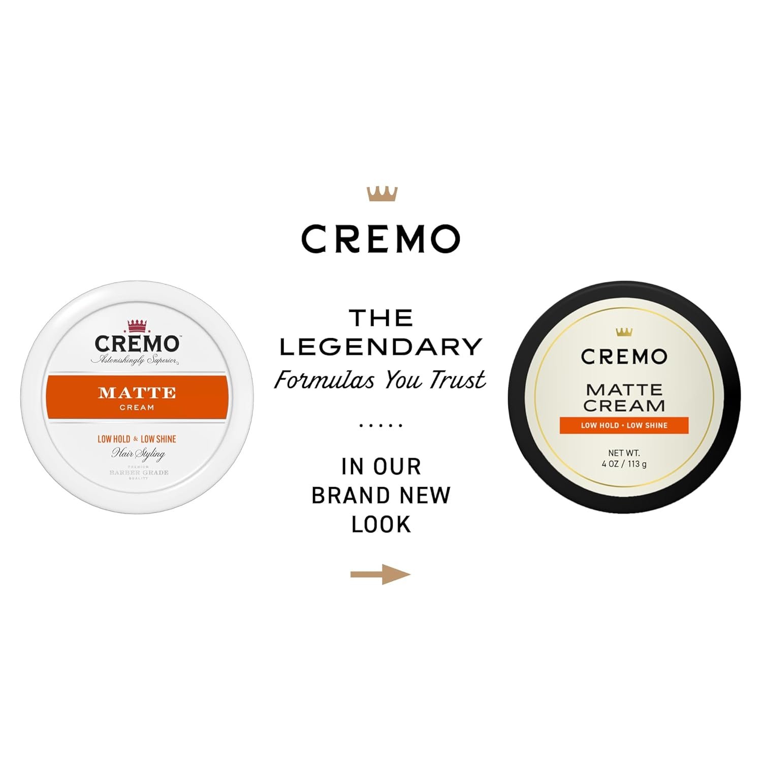 Cremo Hair Styling Matte Cream, Premium Barber Grade, Light Hold, Low Shine, Hair Cream and Hair Products For Men, 4 Oz - Image 3