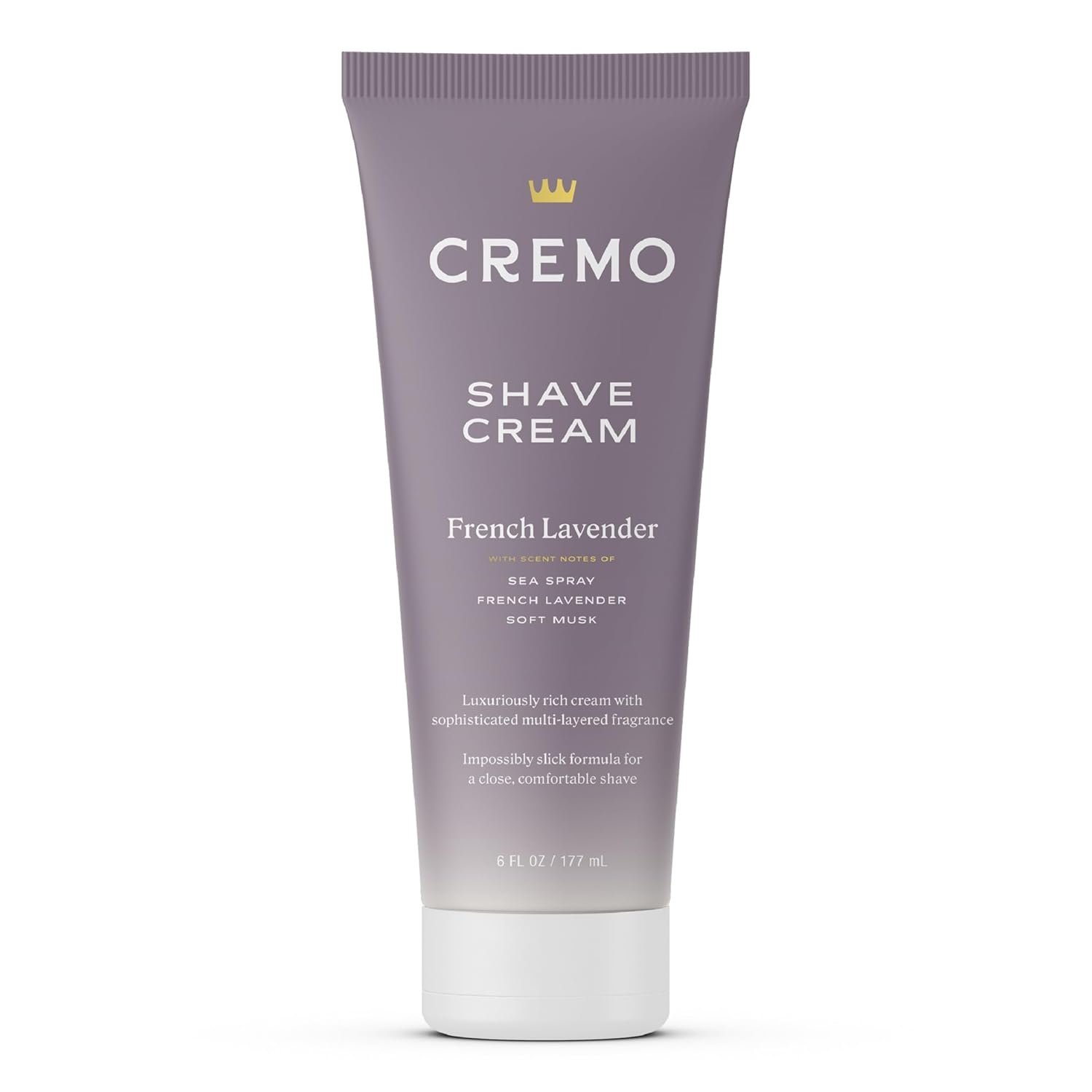 Cremo French Lavender Moisturizing Shave Cream, Astonishingly Superior Ultra-Slick Shaving Cream for Women Fights Nicks, Cuts and Razor Burn, 6 Fl Oz - Image 2