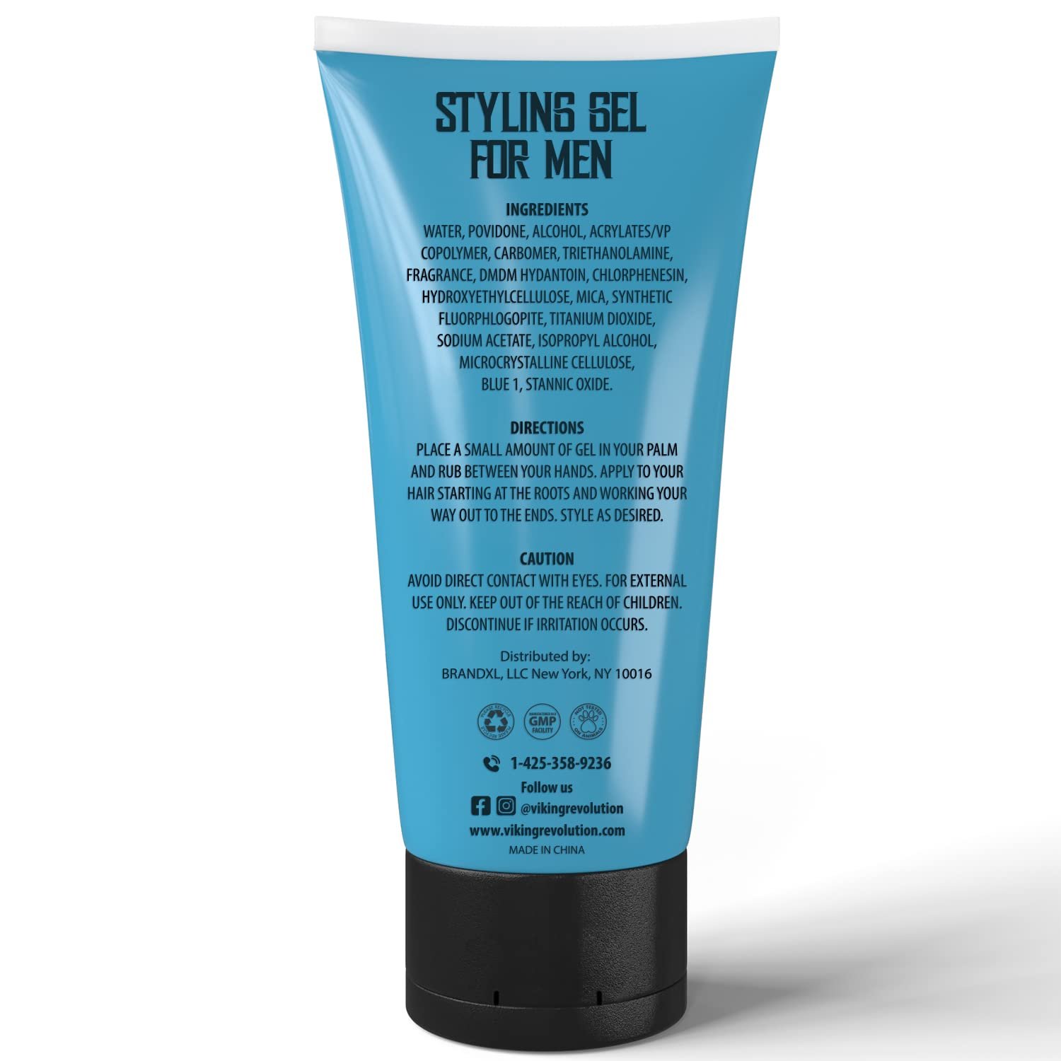 Hair Gel for Men Strong Hold - Mens Hair Gel Extra Strength - Styling Gel for Hair Clear Hair Gel - Firm Hold Gel Hair High Shine Non-Flaking Curly Hair Gel (10oz) - Image 8