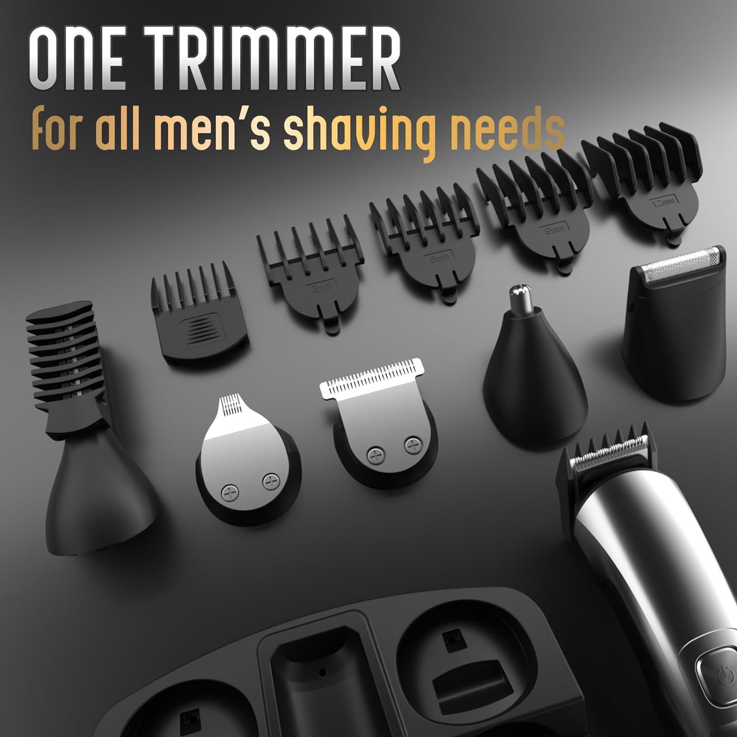 Ufree Beard Trimmer for Men, Waterproof Electric Razor for Nose, Body, Face and Mustache, Cordless Hair Clippers Shavers for Men Grooming Kit, Gifts for Men Husband Father - Image 7