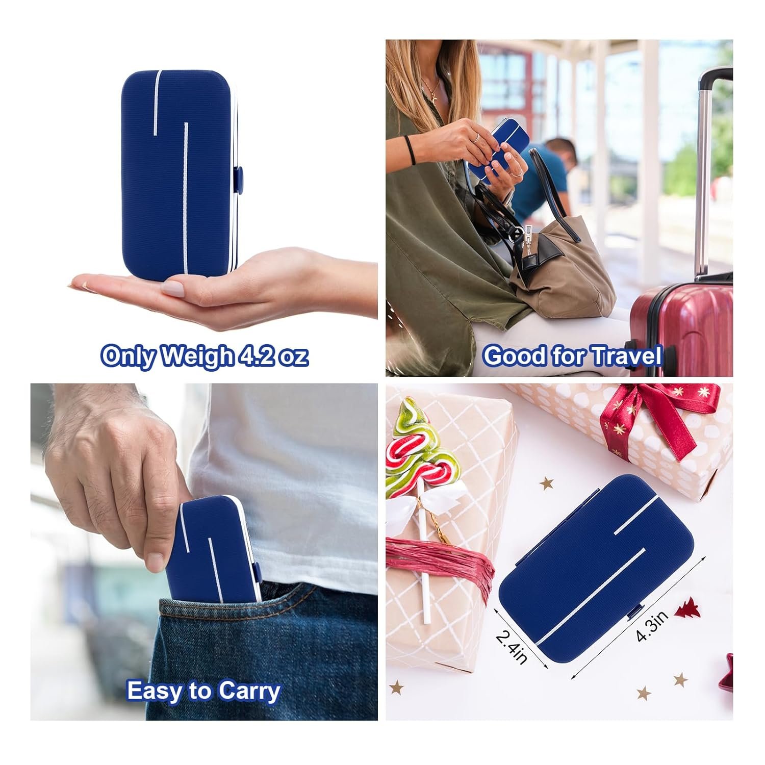 Manicure Set-Stainless Steel Nail Care Set-Professional 7 in 1 Ingrown Toenail Clipper Grooming Tool-Pedicure Kit & Toe Nail Cutter-Thick Nail Scissors Toiletries with Cuticle Trimmer (Blue) - Image 6