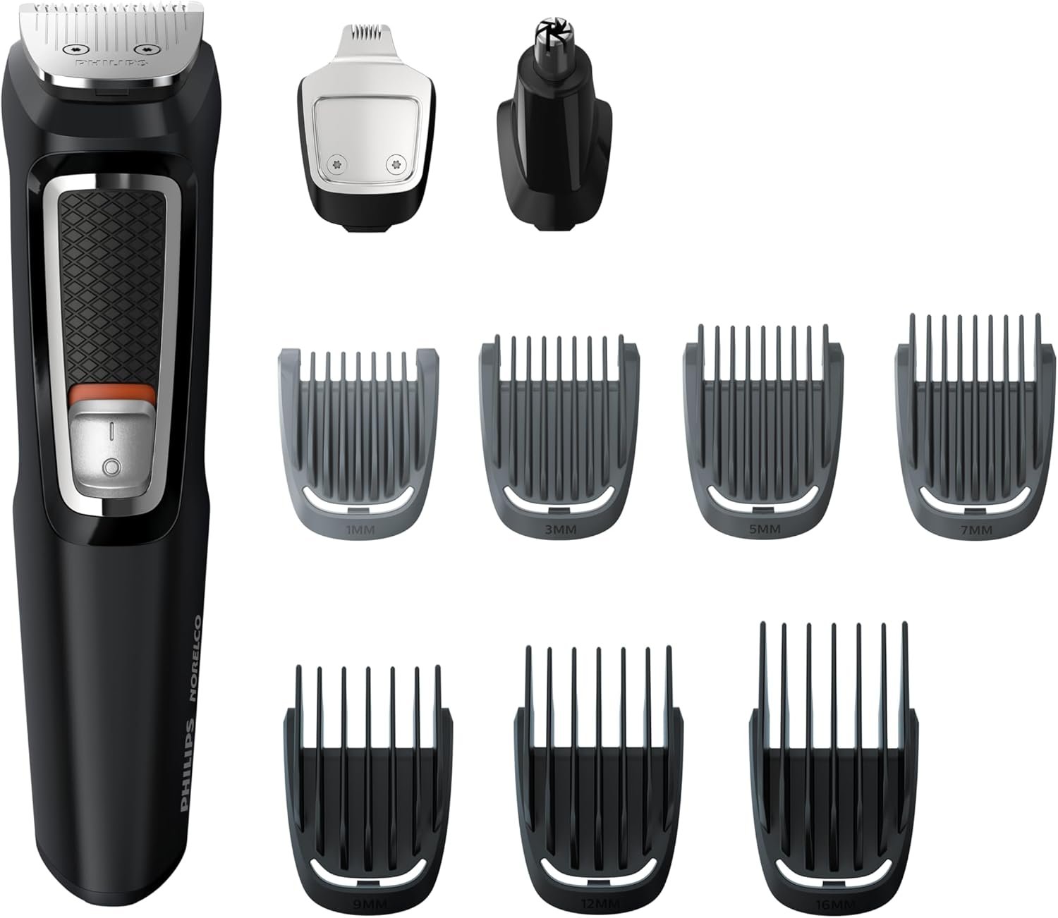 Philips Norelco Multi Groomer All-in-One Trimmer Series 3000-13 Piece Mens Grooming Kit for Beard, Face, Nose, Ear Hair Trimmer and Hair Clipper - NO Blade Oil Needed, MG3740/40 - Image 10