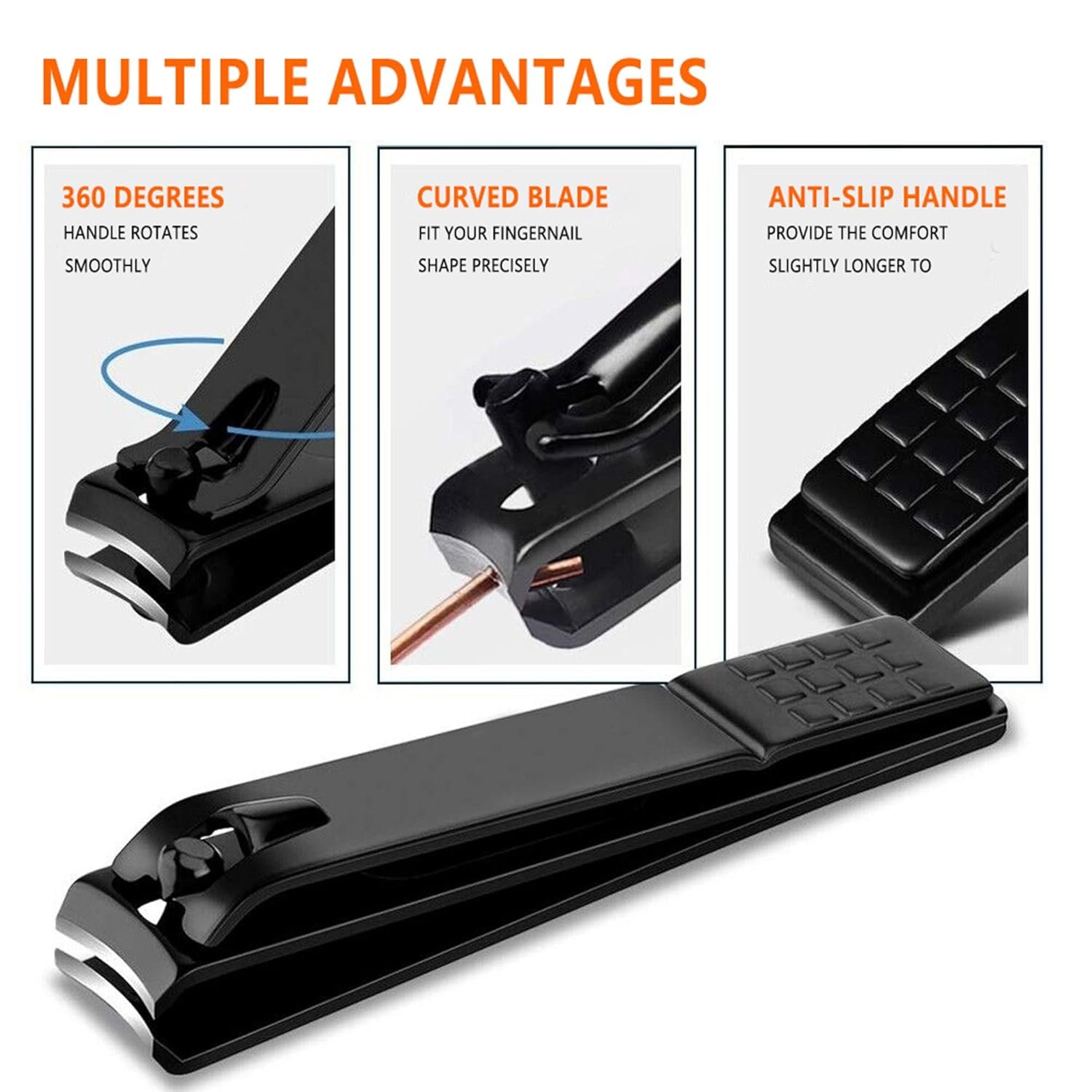 Manicure Set Men Nail Clipper Set Personal Care Nail Grooming Kits Travel Nail Care Set Manicure Nail Clippers Pedicure Kit Basic Nail Care Tools Gift for Men Women - Image 4