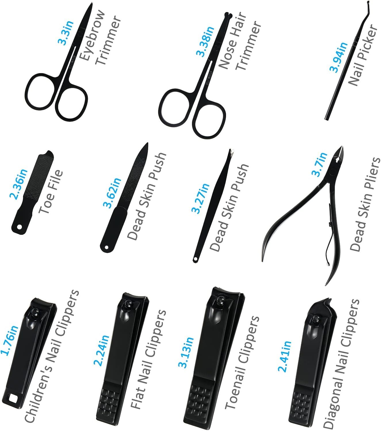 Manicure Set Professional Nail Clipper Kit-26 Pieces Stainless Steel Manicure Kit,nail Care Tools with Luxurious Travel Case - Image 7