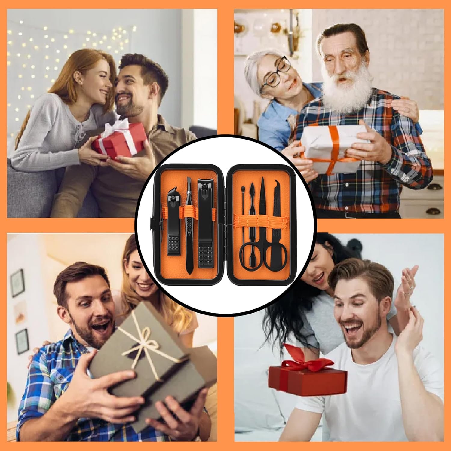 Manicure Set Men Nail Clipper Set Personal Care Nail Grooming Kits Travel Nail Care Set Manicure Nail Clippers Pedicure Kit Basic Nail Care Tools Gift for Men Women - Image 9