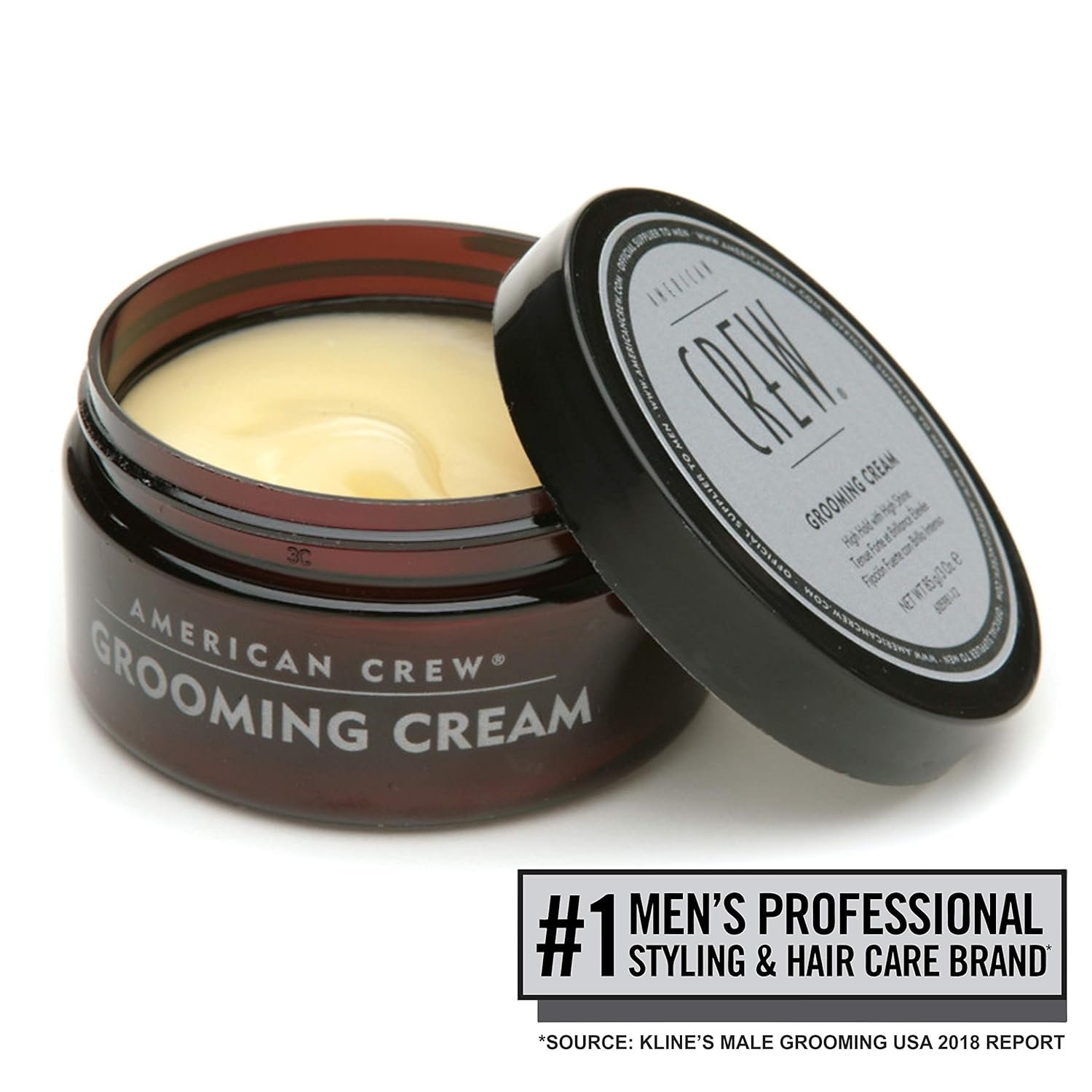 Men's Grooming Cream by American Crew, Like Hair Gel with High Hold with High Shine, 3 Oz (Pack of 2) - Image 3