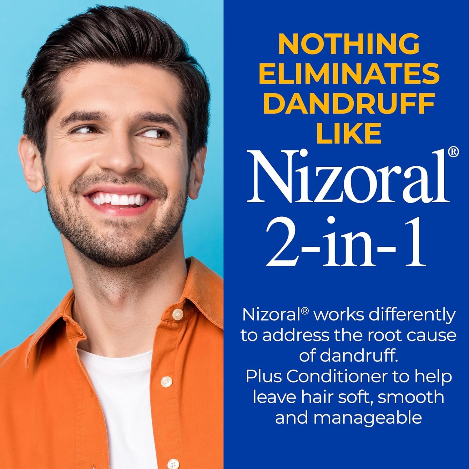 Nizoral 2-IN-1 Anti-Dandruff Shampoo & Conditioner with 1% Ketoconazole, 14 fl oz - Image 6