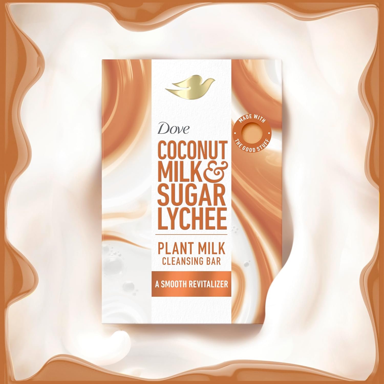 Dove Plant Milk Cleansing Bar Soap Variety Pack 4 for Moisturized Skin, with Gentle Cleansers, No Sulfate Cleansers or Parabens, 98% Biodegradable Formula, 5 oz - Image 9