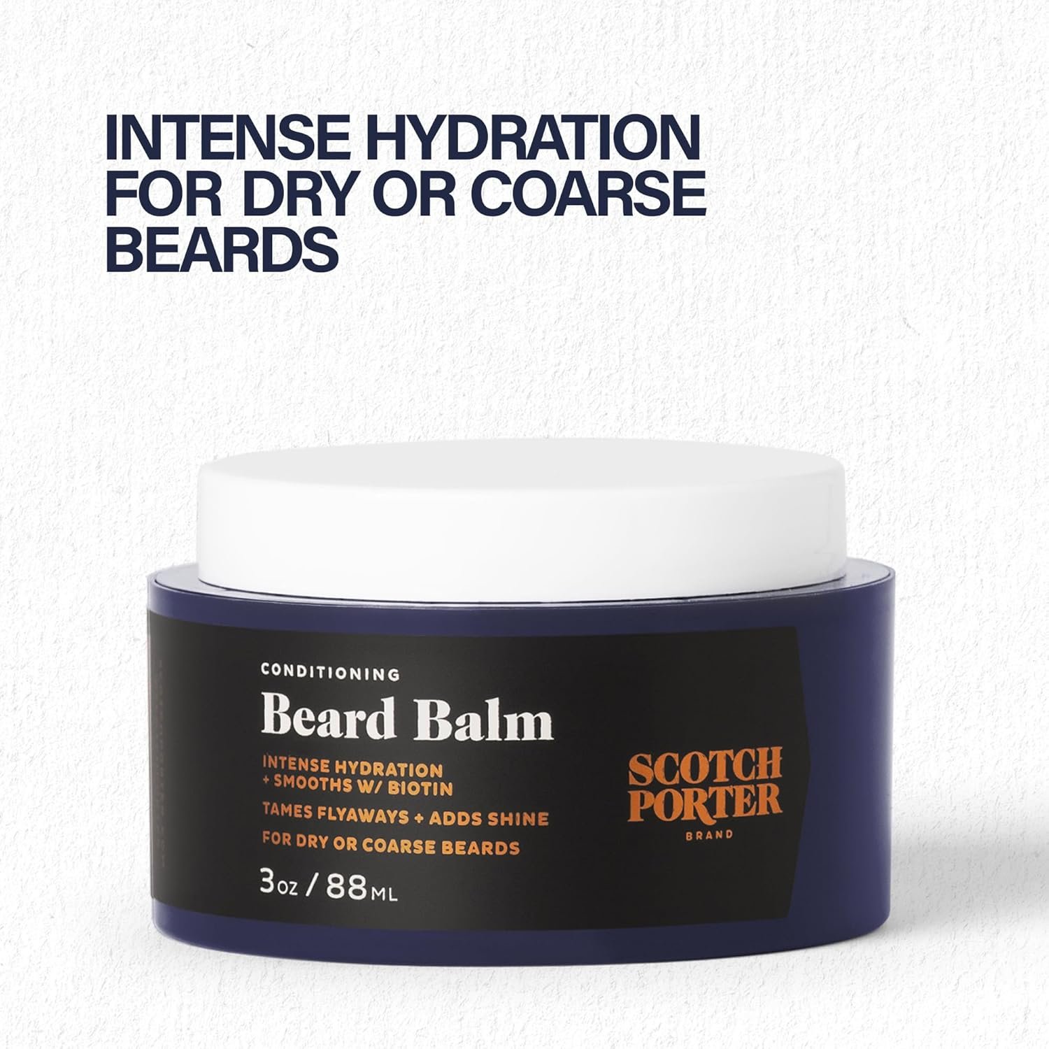 Scotch Porter Conditioning Beard Balm – Smooth, Shape, Moisturize & Soften Coarse, Dry Beard Hair while Encouraging Growth for a Fuller/Healthier-Looking Beard – Original Scent, 3 oz. Jar - Image 5