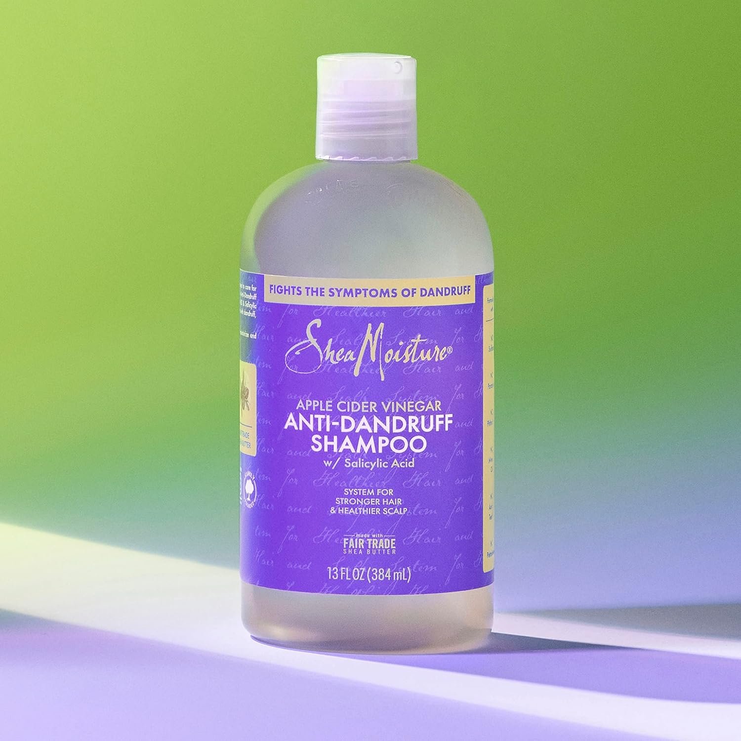 SheaMoisture Hair Care System Anti-Dandruff Shampoo For Stronger Hair & Healthier Scalp Shampoo Formulated With Apple Cider Vinegar And Fair Trade Shea Butter 13oz - Image 7