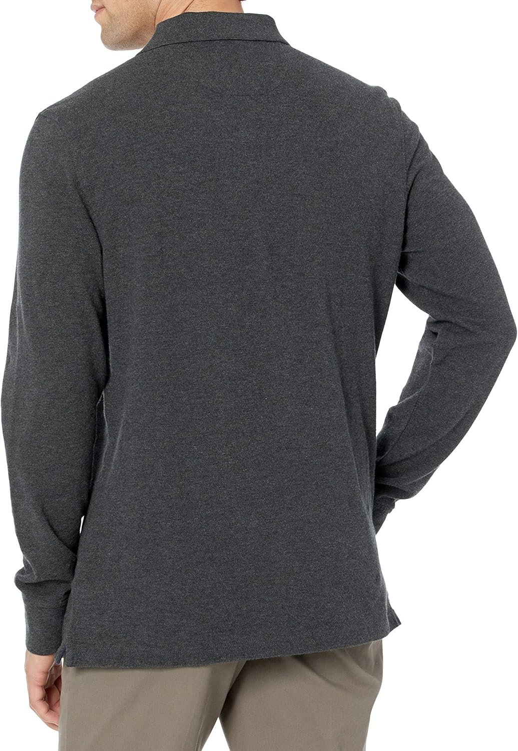 Amazon Essentials Long-Sleeve Polo Shirt for Men, Slim Fit Pique - Image 3