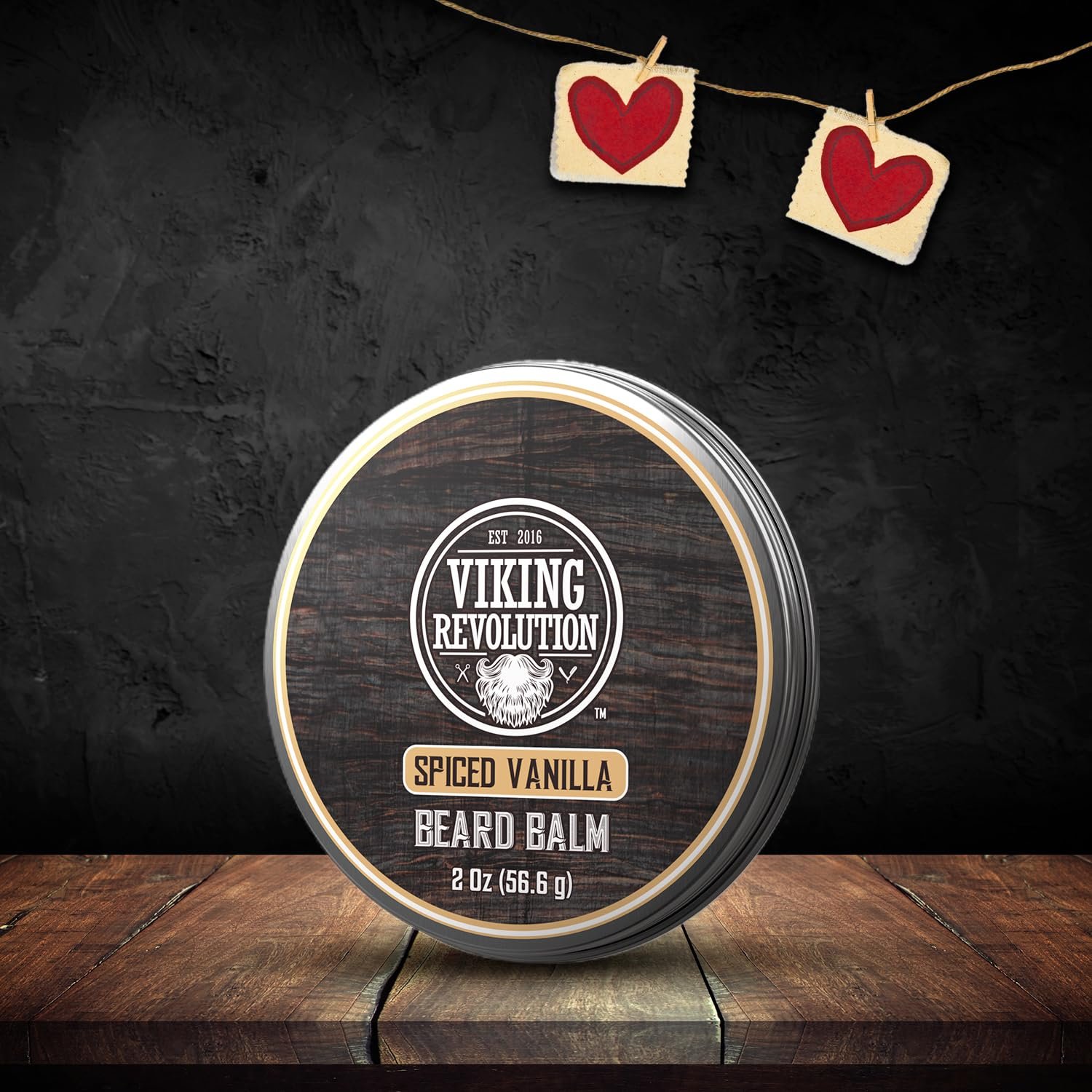 Viking Revolution Spiced Vanilla Beard Balm - Beard Butter with Argan Oil, Beard Softener for Men with Jojoba Oil - Beard Moisturizer for Men with Beeswax - Beard Wax for Men (2oz, 1 Pack) - Image 3