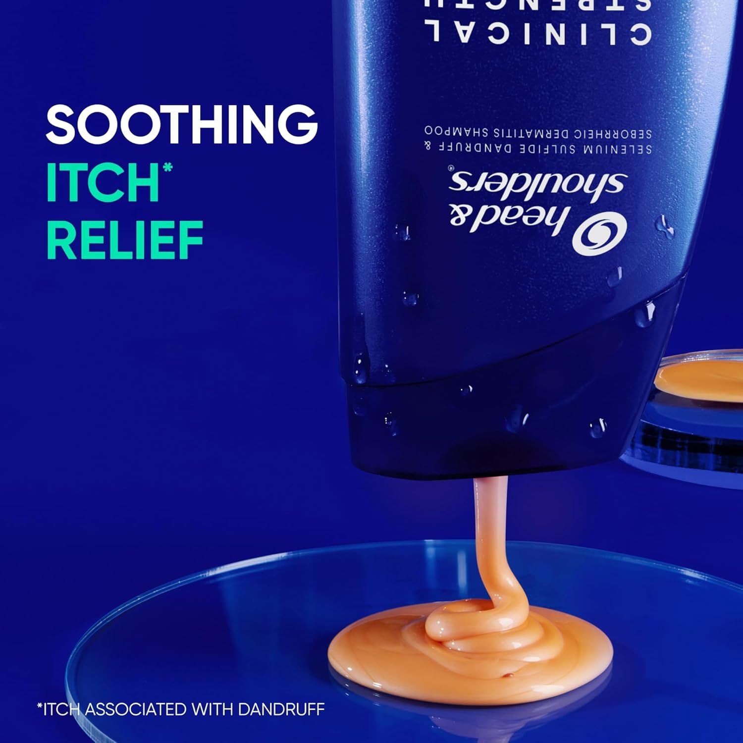 Head & Shoulders Clinical Strength Dandruff Shampoo, Selenium Sulfide Dandruff Defense, Intensive Itch Relief, Seborrheic Dermatitis Relief, Cooling Menthol, 13.5 Fl Oz Each, 2 Pack - Image 8