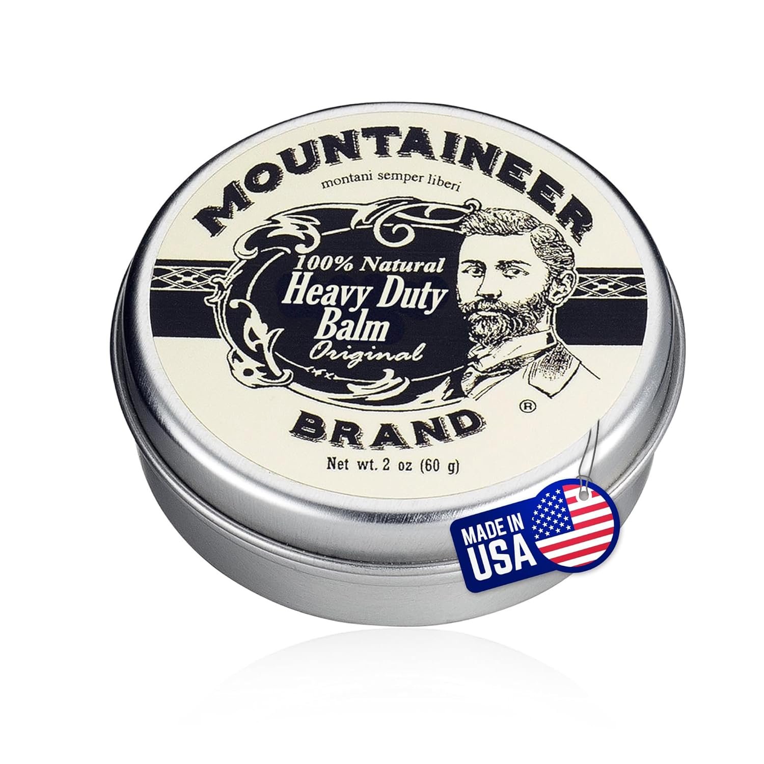 Mountaineer Brand Heavy Duty Beard Balm For Men | 100% Natural with No Parabens or Dyes | Leave In Styling and Conditioning Balm | Shape, Smooth, Grooming Beard Kit | Original Scent 2oz - Image 2