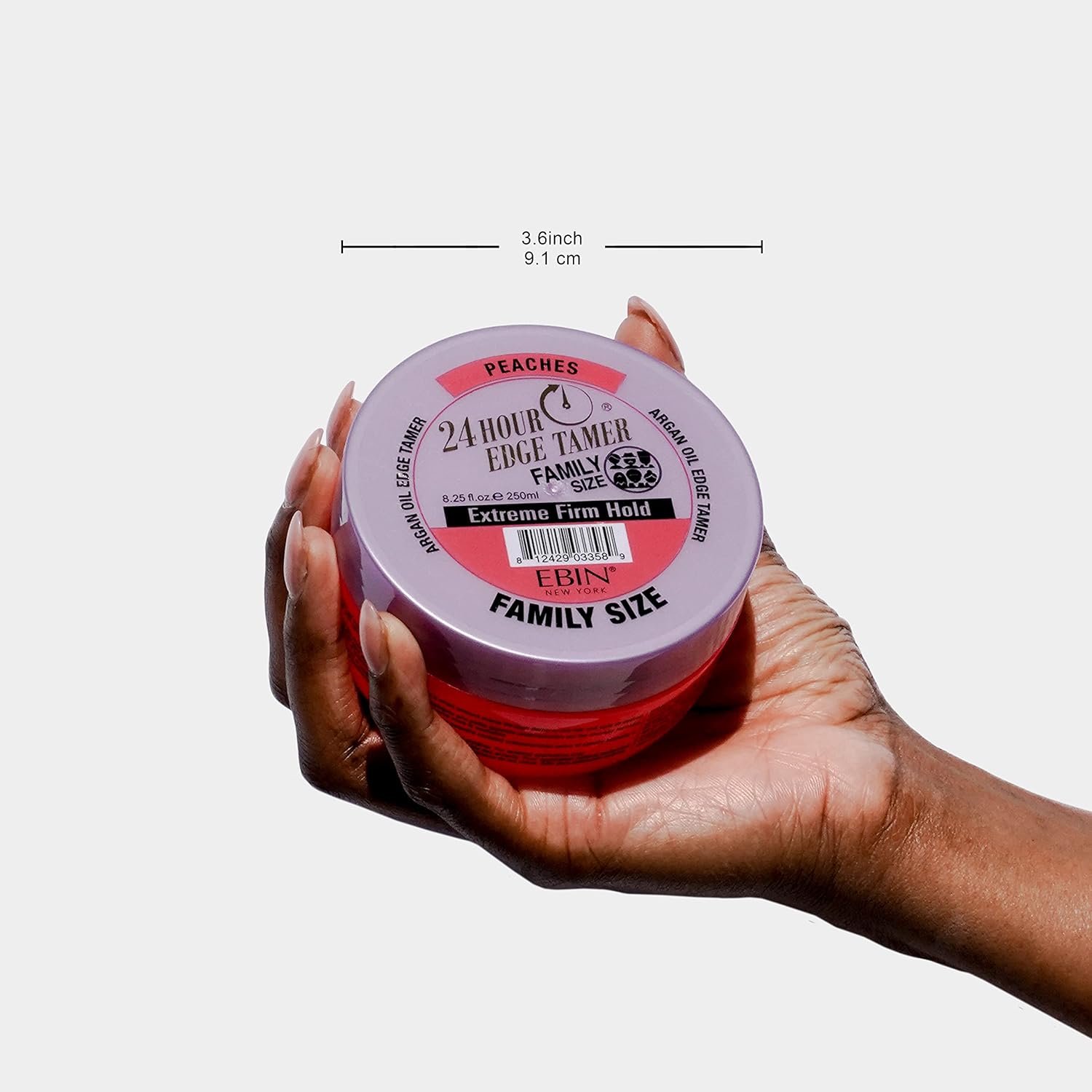 24 Hour Argan Oil Edge Tamer Refresh (8.25oz/ 250ml, Acai Berry) | Extreme Firm Hold, Smooths & Tames Frizz | No Flaking or Drying | High Shine, Long Lasting, All Hair Types, Styling Gel. - Image 10