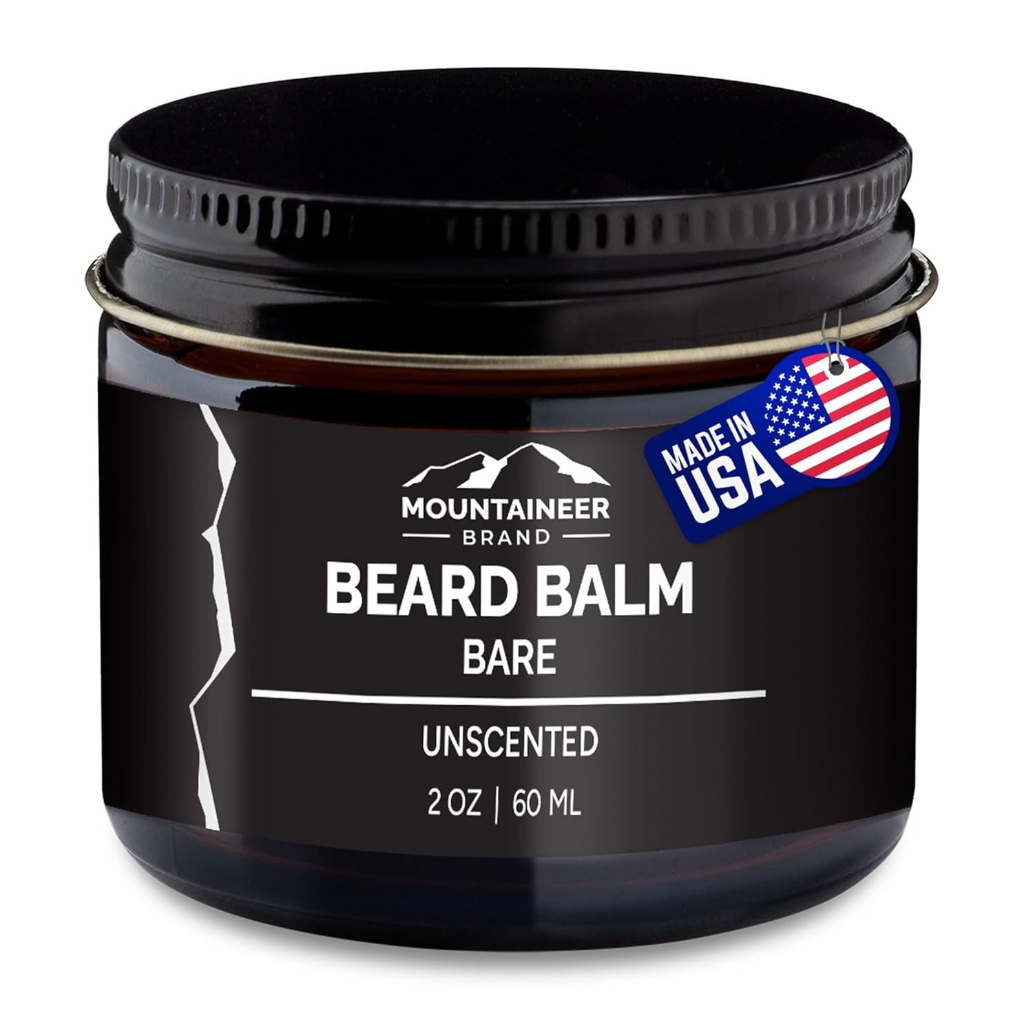 Mountaineer Brand Beard Balm for Men | All Natural Leave-In Conditioner to Moisturize Dry Itchy Skin | Beard Butter Hydrates, Softens and Tames Flyaway Hair | Adds Shine | Bare (Unscented) 2oz - Image 2