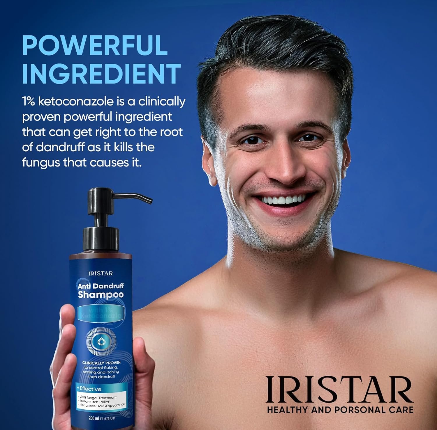 Medicated Shampoo For Seborrheic Dermatitis: Anti-Dandruff Treatment for Itchy Scalp, Dermatitis, Anti-Fungal Care for Men & Women, Controls Oil, Flaking & Scalp Irritation - Image 4