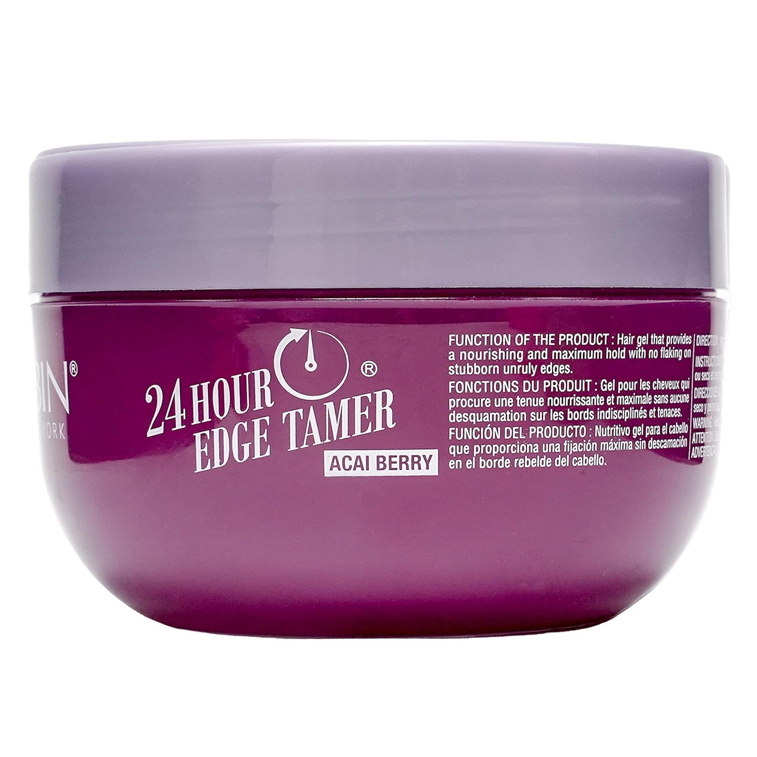 24 Hour Argan Oil Edge Tamer Refresh (8.25oz/ 250ml, Acai Berry) | Extreme Firm Hold, Smooths & Tames Frizz | No Flaking or Drying | High Shine, Long Lasting, All Hair Types, Styling Gel. - Image 9