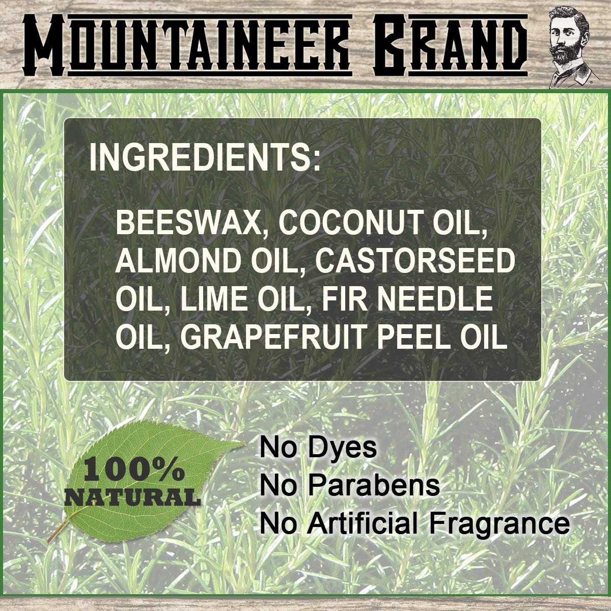 Mountaineer Brand Heavy Duty Beard Balm For Men | 100% Natural with No Parabens or Dyes | Leave In Styling and Conditioning Balm | Shape, Smooth, Grooming Beard Kit | Original Scent 2oz - Image 4