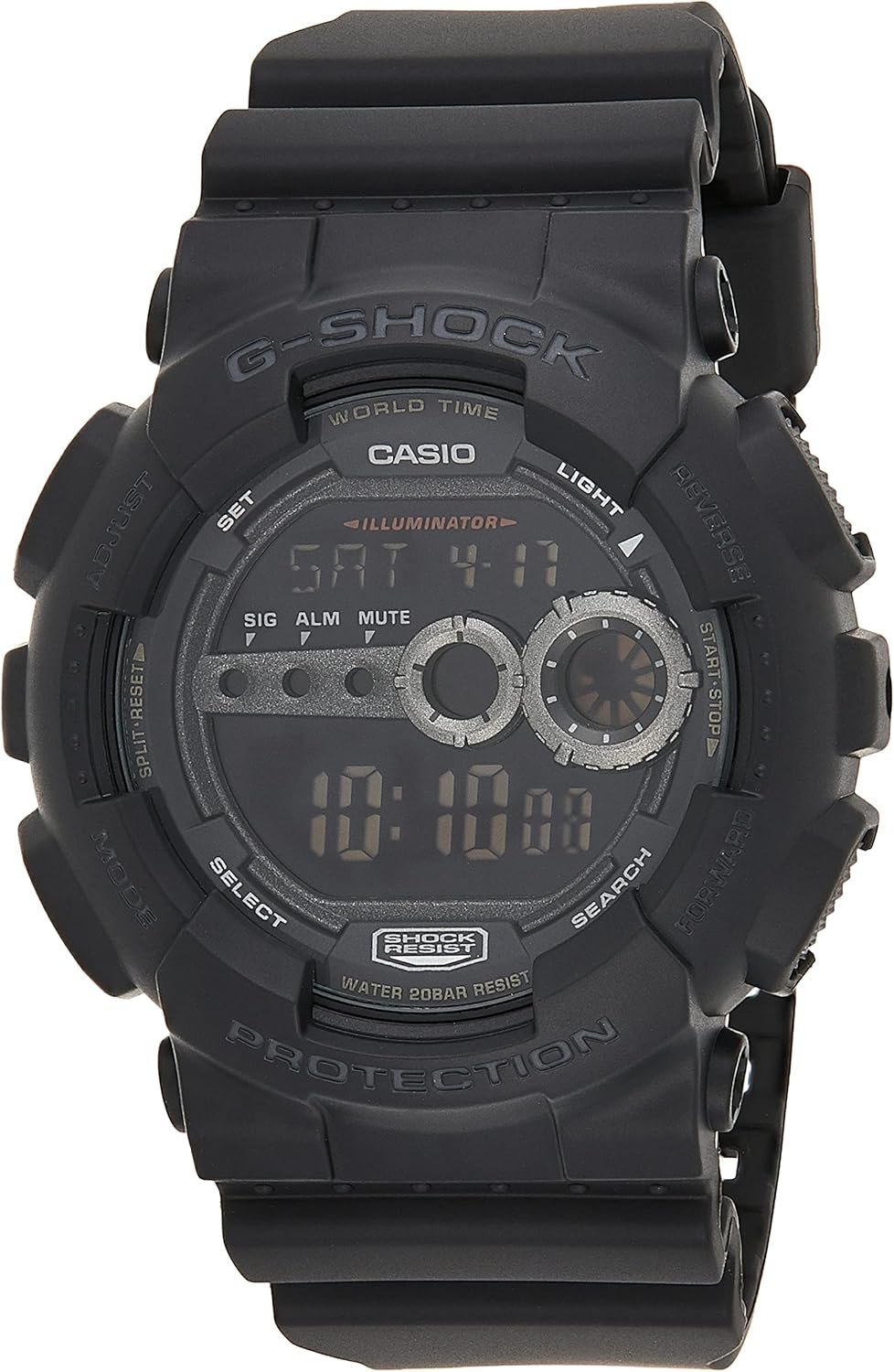 Casio Men's GD100-1BCR G-Shock X-Large Black Multi-Functional Digital Sport Watch - Image 2