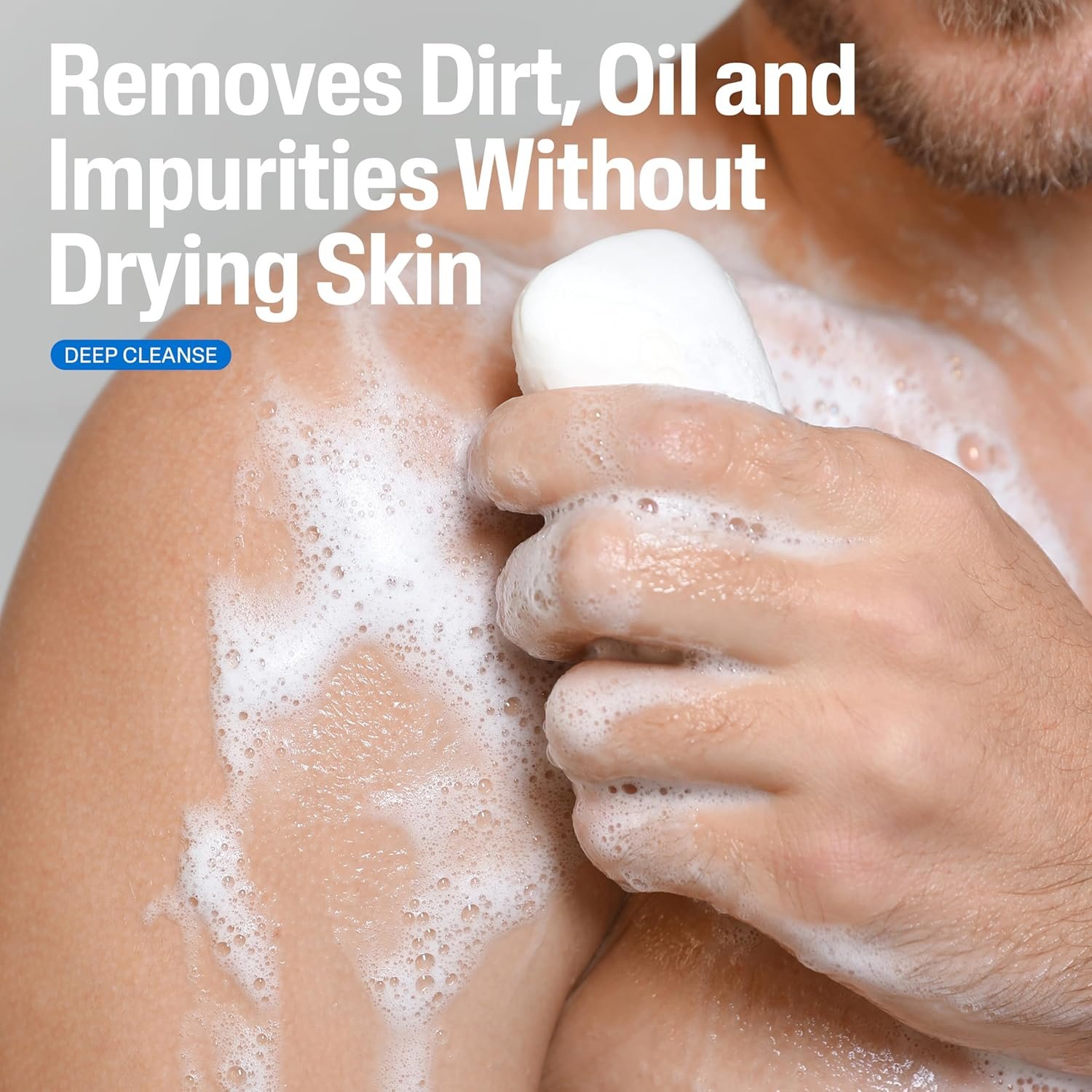 Cetaphil Bar Soap, Deep Cleansing Face and Body Bar, Pack of 6, For Dry to Normal, Sensitive Skin, Soap Free, Hypoallergenic, Paraben Free, Fragrance Free, Removes Makeup, Dirt and Oil - Image 4