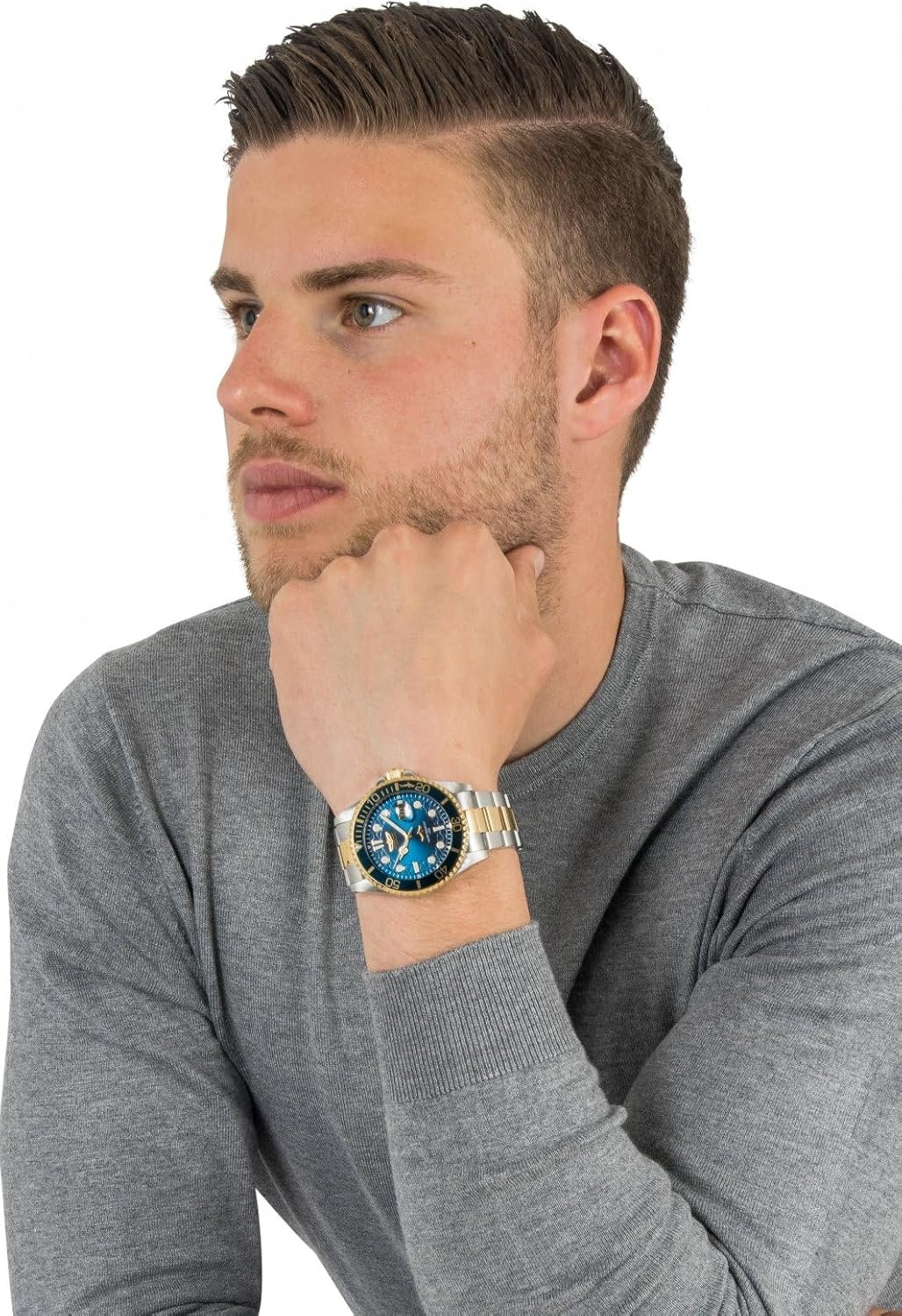 Invicta Mens Pro Diver Quartz Watch, Two Tone, 30021 - Image 6