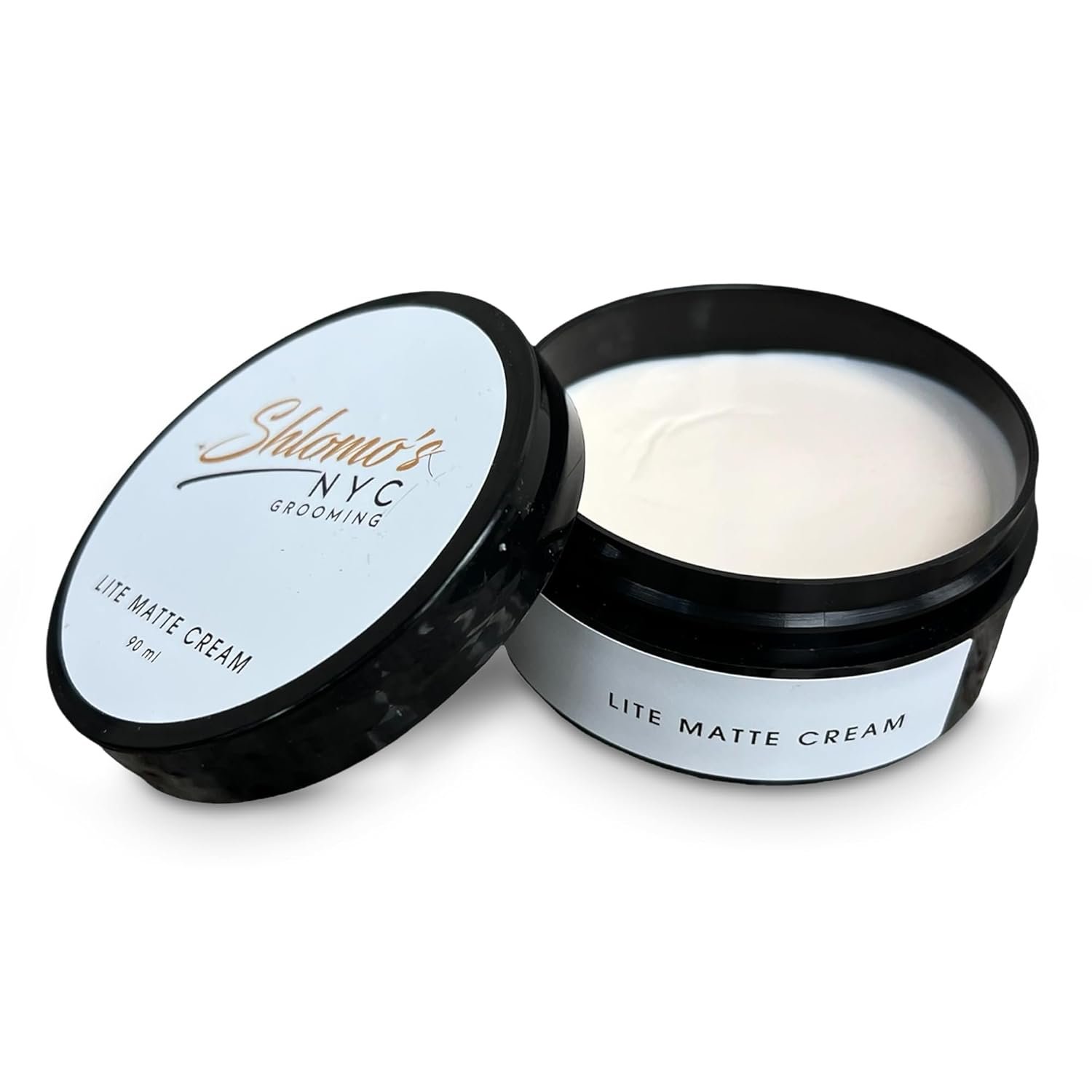Shlomo's NYC Grooming Lite Matte Cream for Men – Lightweight Styling Pomade for Natural Hold and Texture for All Hair Types | Achieve an Effortless, Matte Finish Without Residue | Easy Application - Image 2