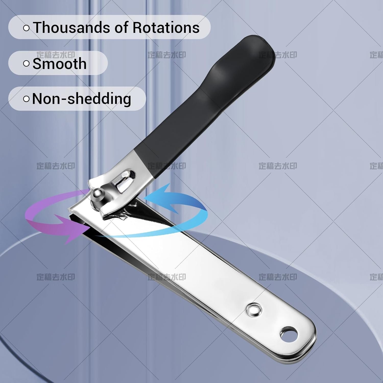 Manicure Set, Nail Clippers Set, High-Carbon Steel Nail Care Kit, 4in1 Portable Manicure and Pedicure Kit, Travel Mini Nail Kit with Leather Bag, Nail Grooming Kit for Men Women(Black) - Image 5