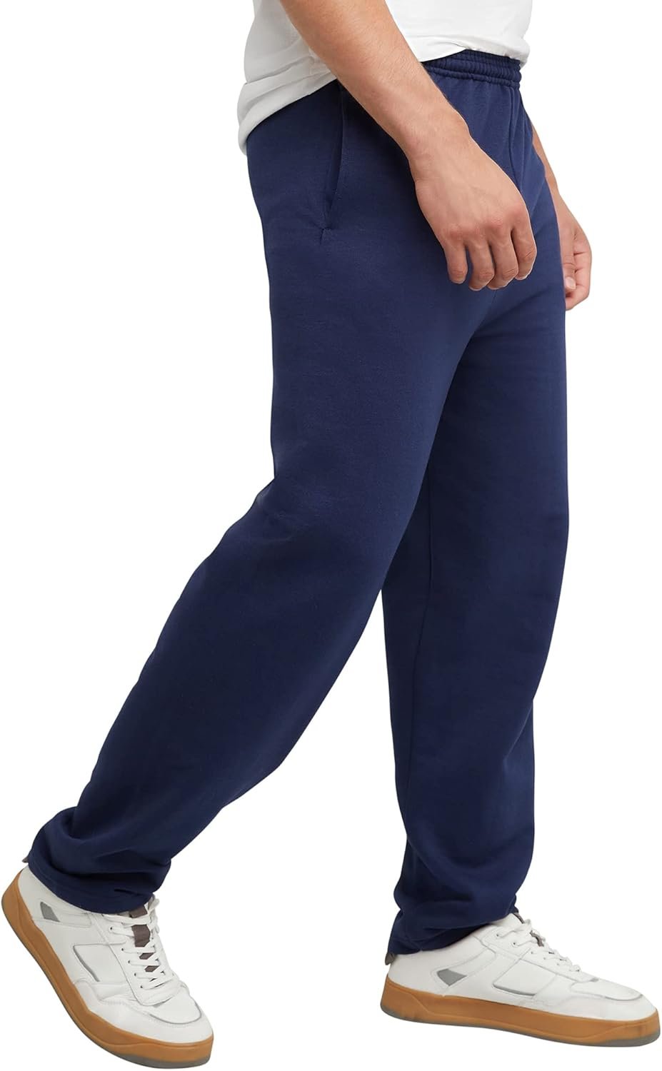 Hanes, EcoSmart Fleece Sweats for Men, Open Bottom Sweatpants, 30.5" - Image 4