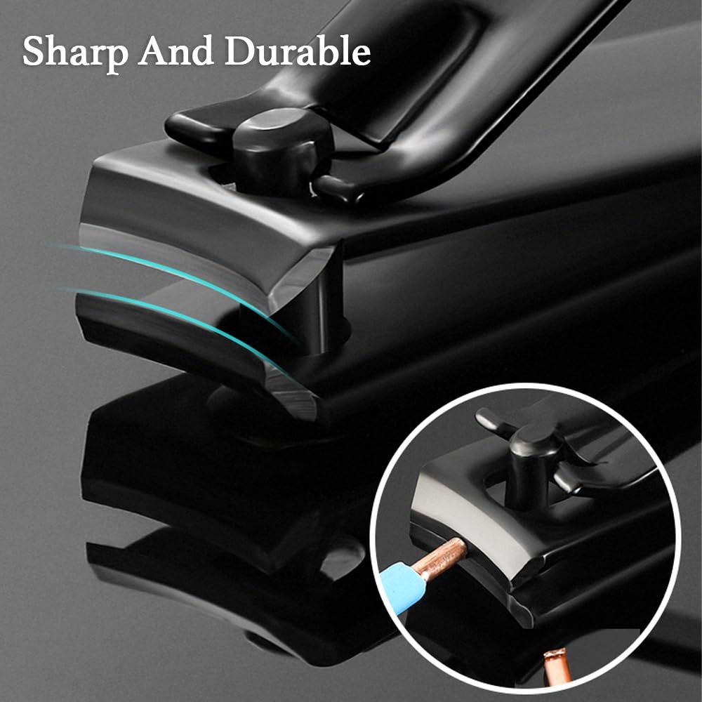 Manicure Pedicure Kit, Nail Clippers Set, Fingernail and Toenail Clipper Cutters, 16 Pieces Stainless Steel Professional Nail Care Tools with Travel Leather Case for Men Women Valentines Gift - Image 4