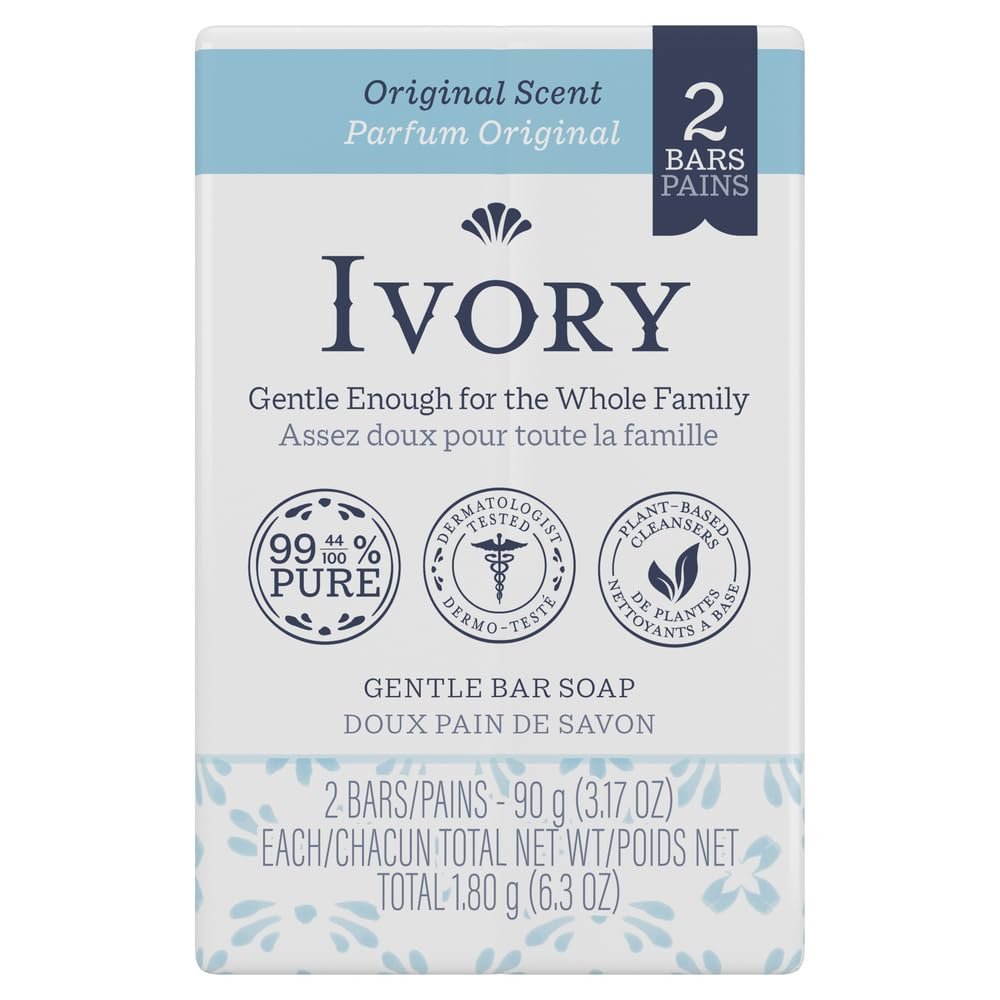 Ivory Gentle Bar Soap Original Scent 3.17 Oz., 2 Count - Image 2