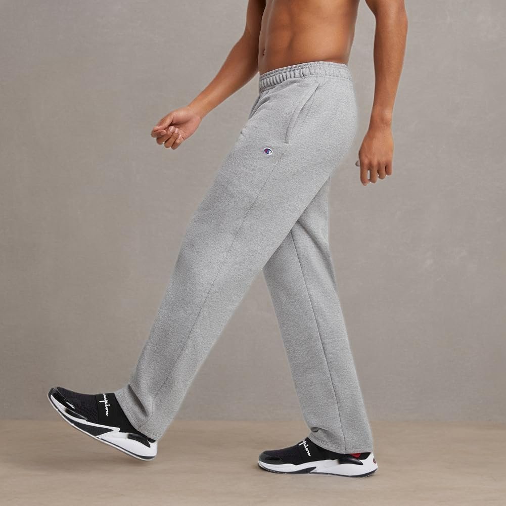 Champion Men's Sweatpants, Powerblend, Fleece, Open-bottom Sweatpants (Reg. Or Big & Tall) - Image 9