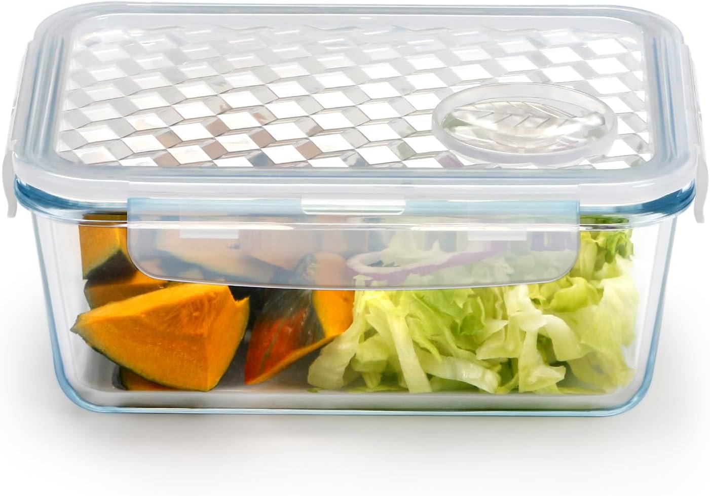 NUTRIUPS 1L/33Oz Glass Food Storage Container, Small Food Storage Container with Leakproof Airtight Lids, Meal Prep Containters -Microwave Safe & Oven Safe (NOT THE LIDS)-Rectangular - Image 2