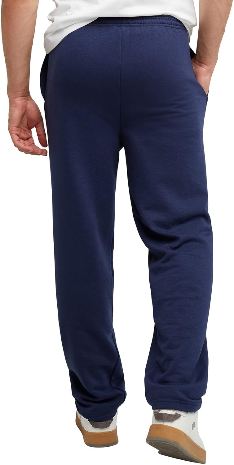 Hanes, EcoSmart Fleece Sweats for Men, Open Bottom Sweatpants, 30.5" - Image 3