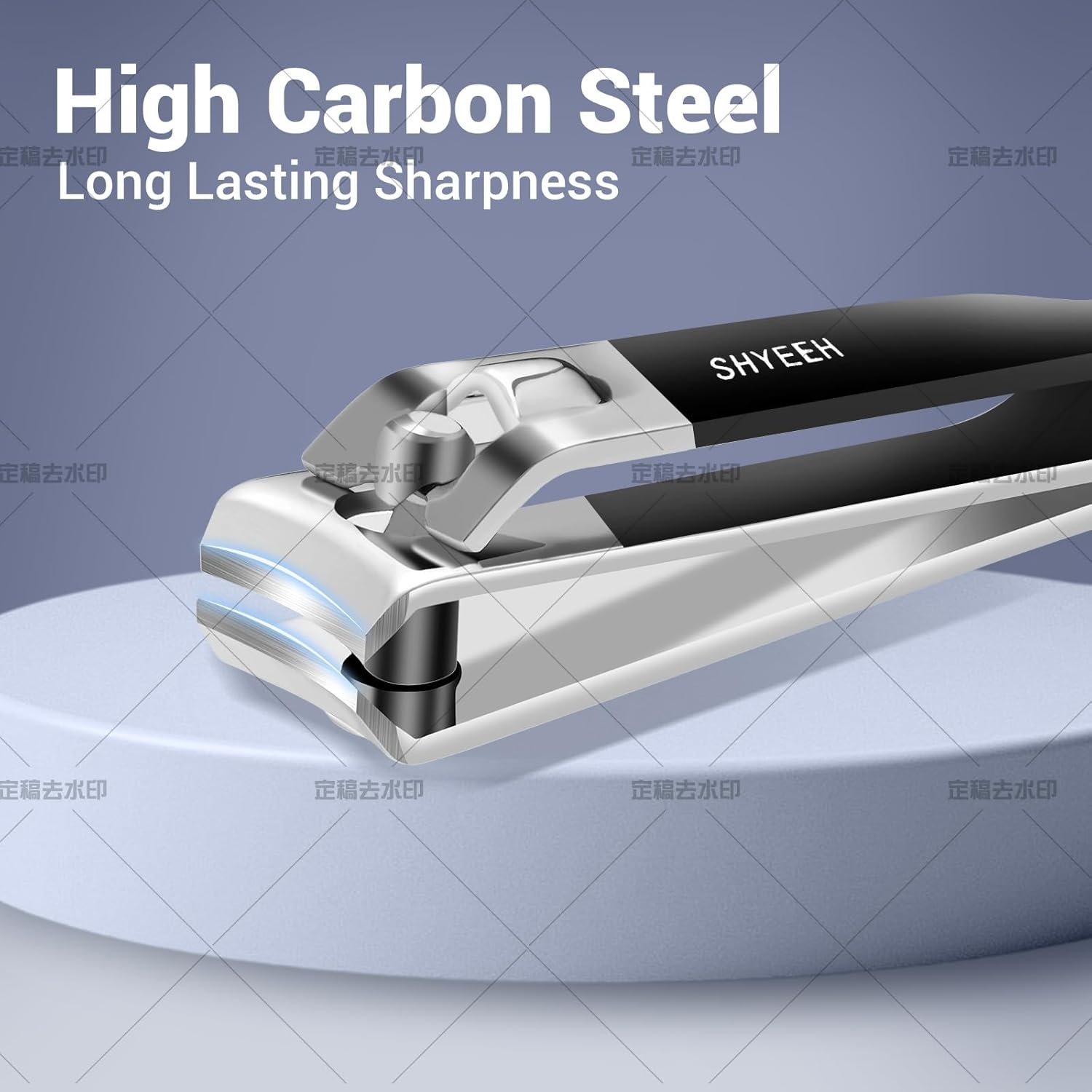 Manicure Set, Nail Clippers Set, High-Carbon Steel Nail Care Kit, 4in1 Portable Manicure and Pedicure Kit, Travel Mini Nail Kit with Leather Bag, Nail Grooming Kit for Men Women(Black) - Image 4