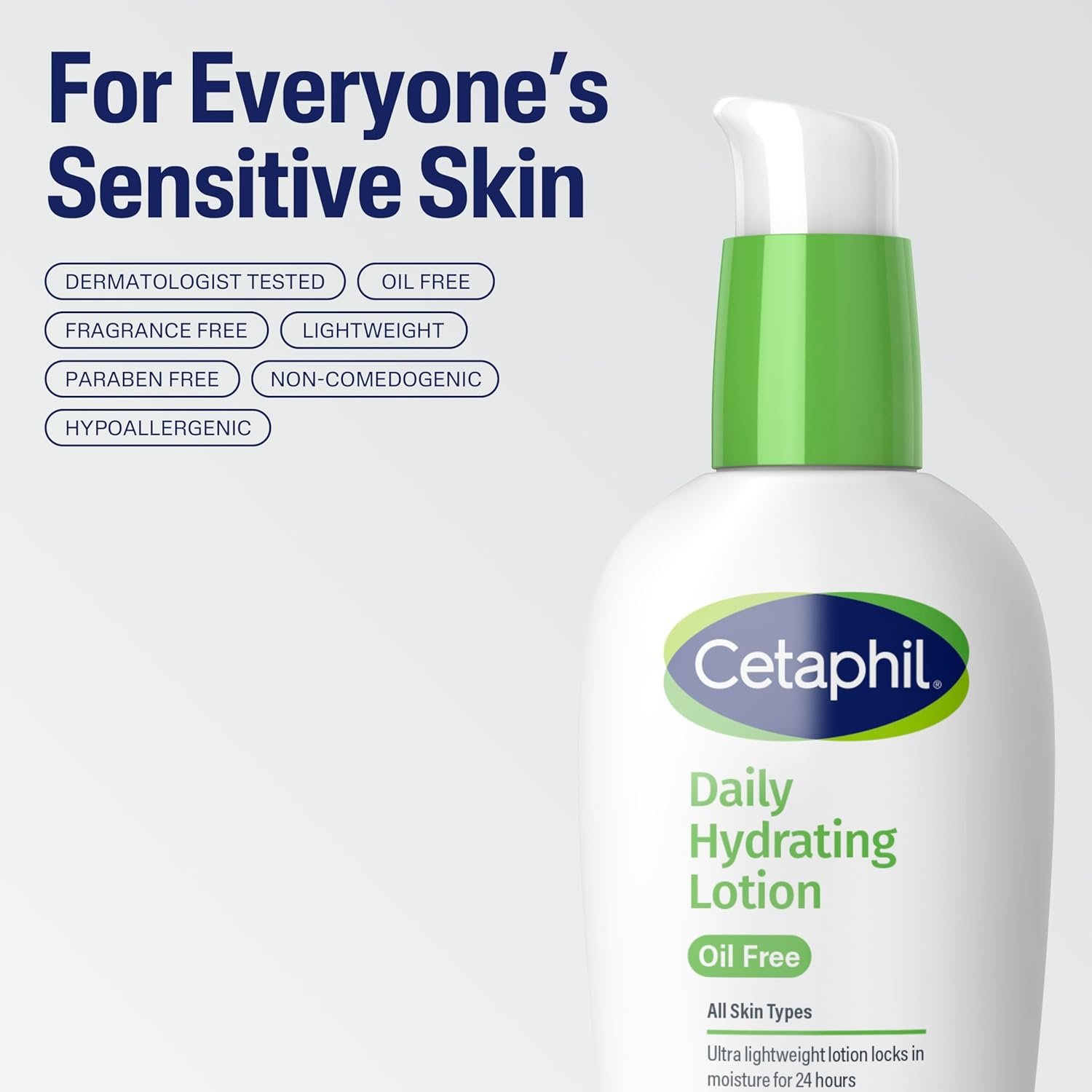 Cetaphil Daily Hydrating Lotion for Face, With Hyaluronic Acid, 3 fl oz, Lasting 24 Hour Hydration, for Combination Skin, No Added Fragrance, Non-Comedogenic - Image 9