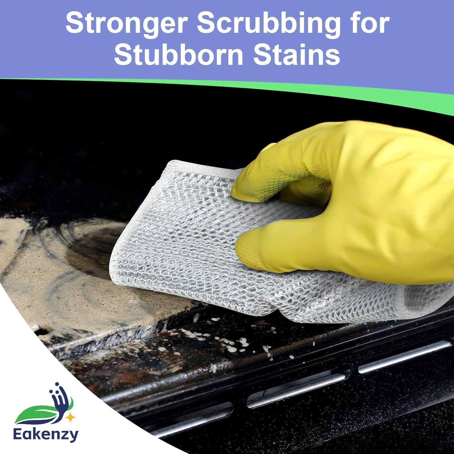 12 Pack Multipurpose Wire Dishwashing Rag for Wet and Dry, Double Layer Metallic Fiber Cleaning Cloth Kit, Multipurpose Wire Miracle Cleaning Cloths, Metal Dish Cloths for Washing Dishes - Image 5