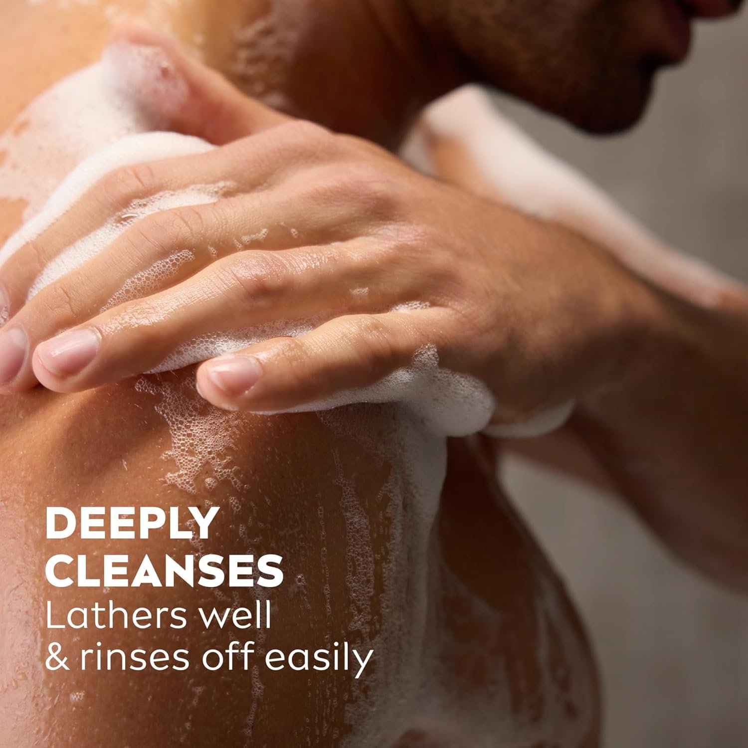 NIVEA MEN Active Clean Body Wash with Natural Charcoal for Normal to Oily Skin, 3-in-1 Charcoal Body Wash, Face and Hair, Draws Out Dirt and Impurities, 16.9 Fl Oz Bottle, Pack of 3 - Image 5