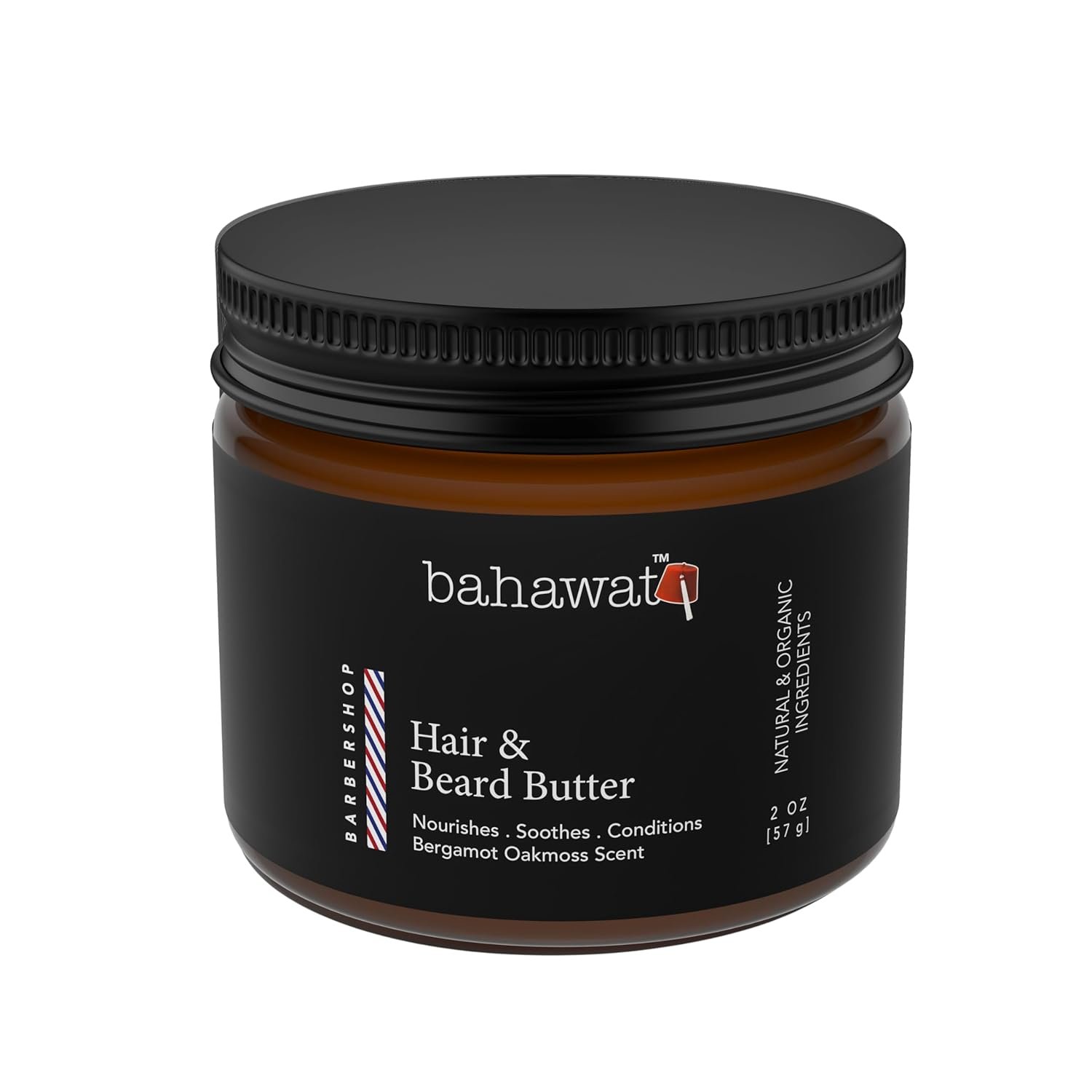 Hair & Beard Butter -Barbershop - Strengthen & Soften Leave in Conditioner – Natural Ingredients | The Best Beard Butter- 2oz- packaging may vary - Image 2