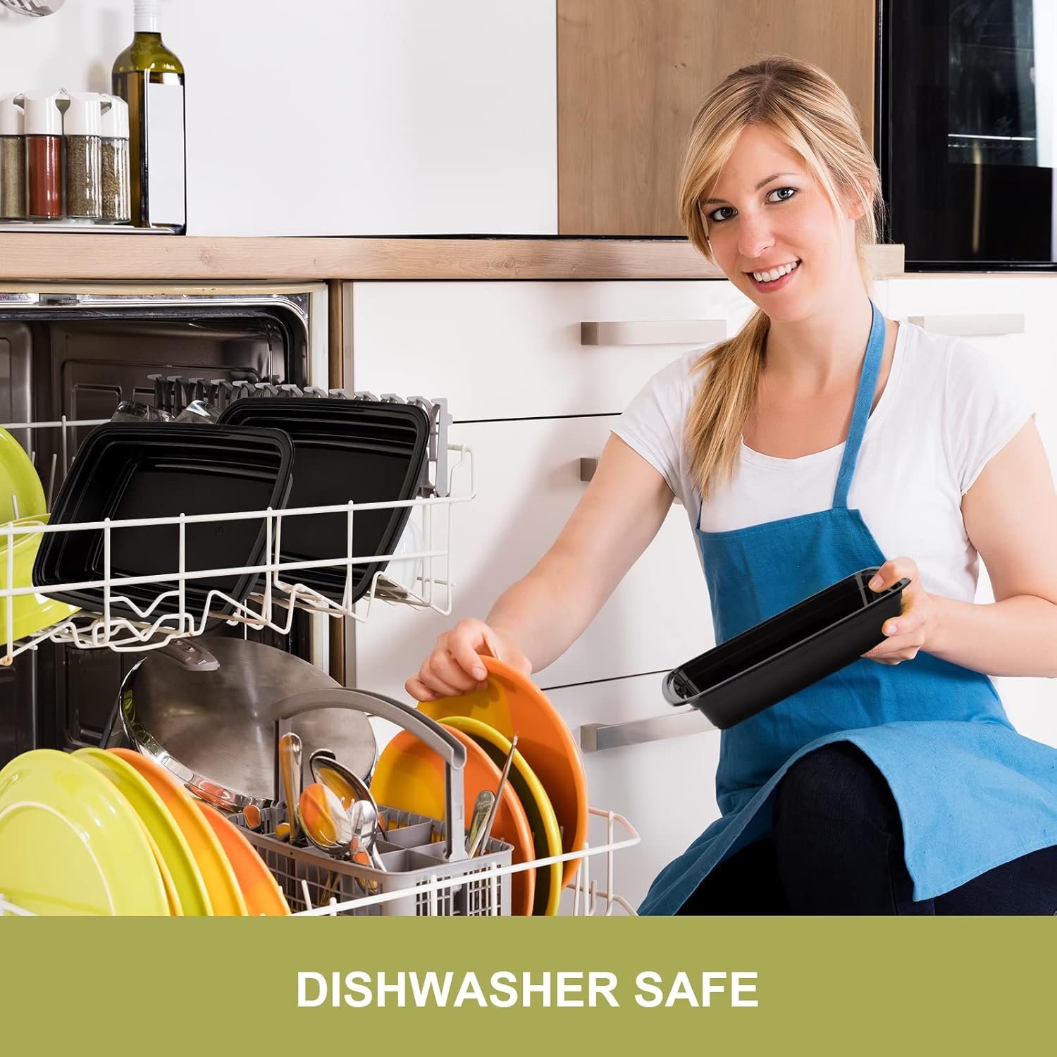 15 Pack- Meal Prep Containers 32oz, Plastic Food Prep Containers Reusable, Leakproof To Go Food Containers with Lids, BPA-Free, Microwave/Dishwasher/Freezer Safe - Image 5