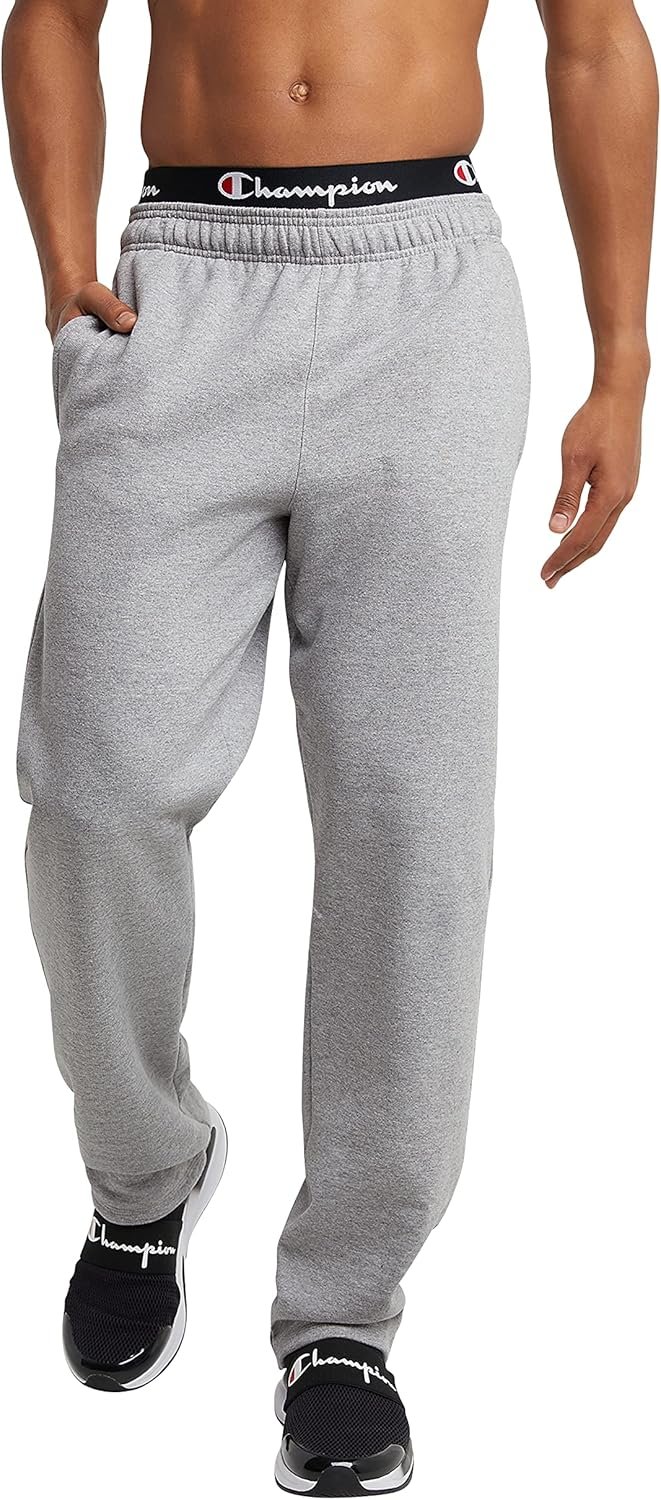 Champion Men's Sweatpants, Powerblend, Fleece, Open-bottom Sweatpants (Reg. Or Big & Tall) - Image 2