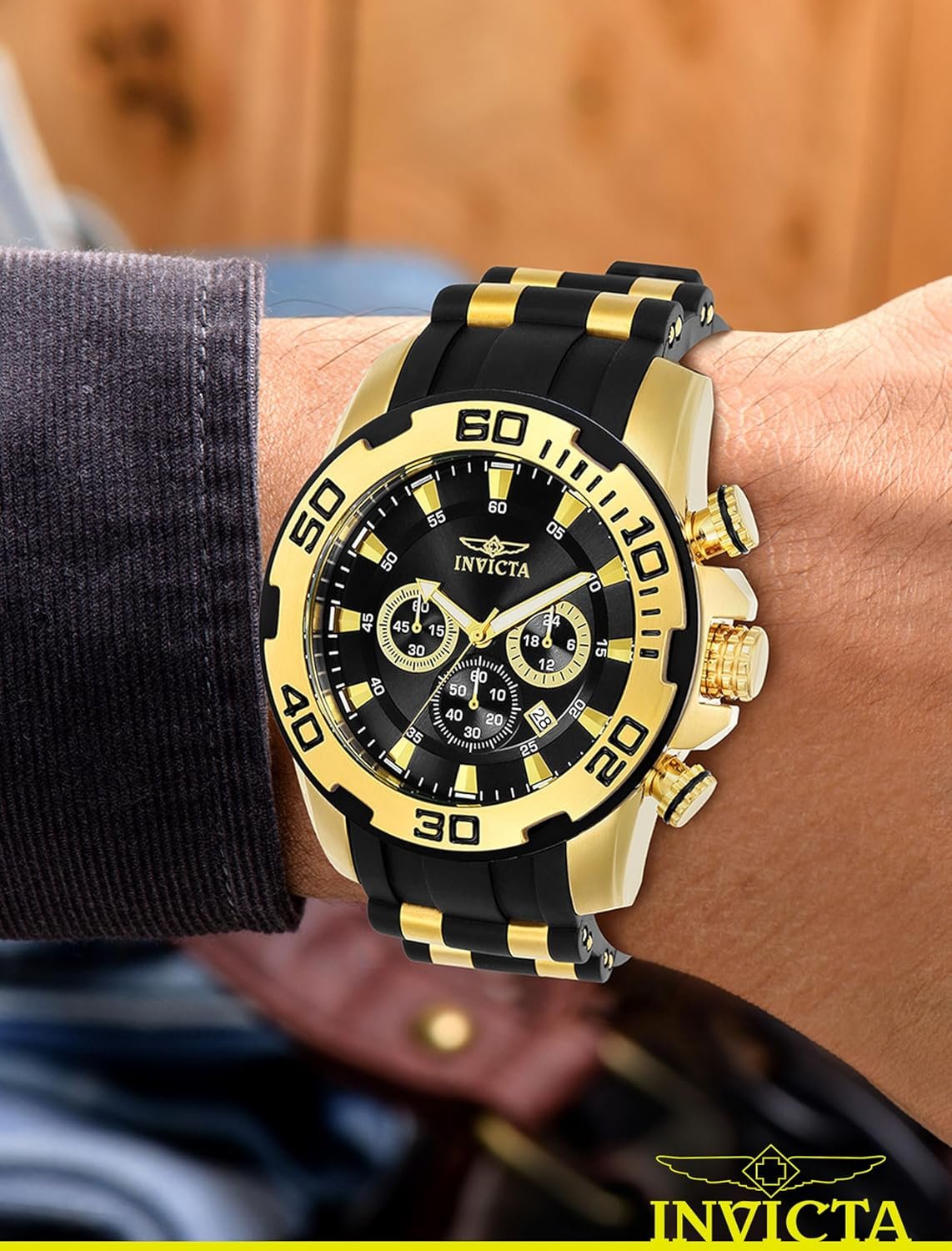 Invicta Men's 22340 Pro Diver Analog Display Quartz Black Watch - Image 3