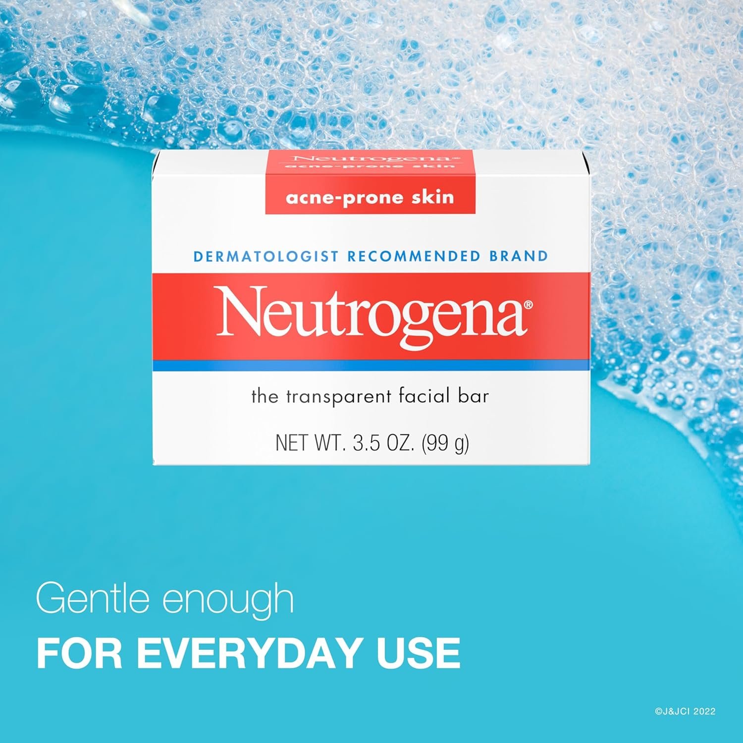 Neutrogena Facial Cleansing Bar Treatment for Acne-Prone Skin, Non-Medicated & Glycerin-Rich Formula Gently Cleanses without Over-Drying, No Detergents or Dyes, Non-Comedogenic, 3.5 oz - Image 7
