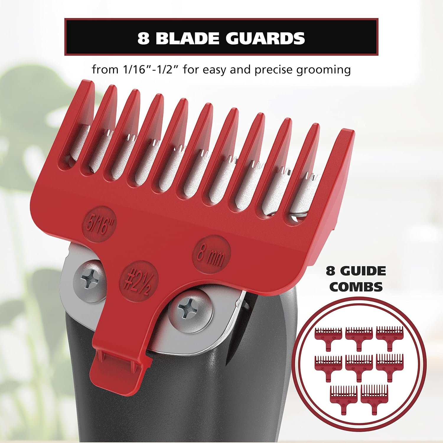 Wahl Edge Pro Bump Free Corded Beard Trimmer for Men Touch Up Trimmer & Grooming Detailer Kit – Perfect for Edging Beards, Mustaches, Hair, & Stubble, – Model 9686-300 - Image 6