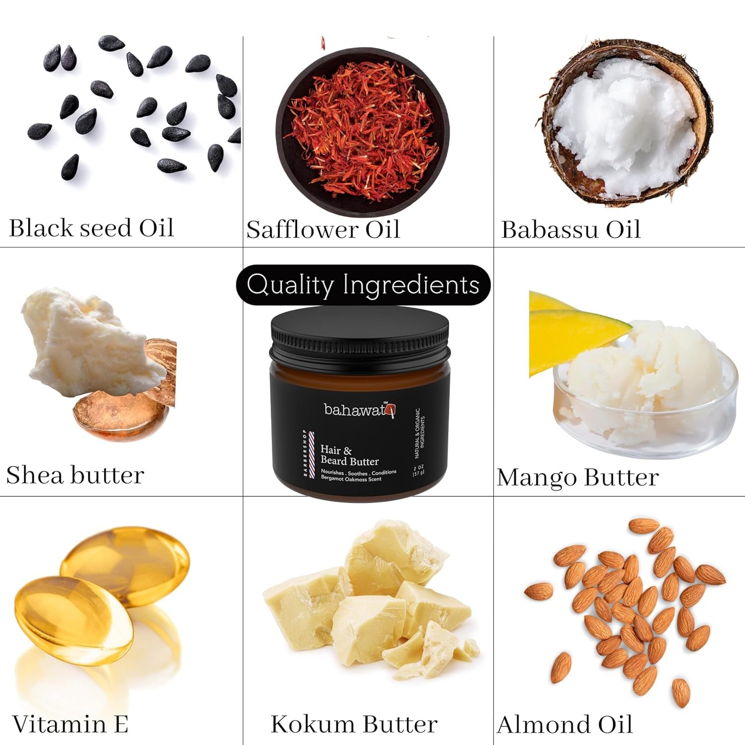 Hair & Beard Butter -Barbershop - Strengthen & Soften Leave in Conditioner – Natural Ingredients | The Best Beard Butter- 2oz- packaging may vary - Image 5