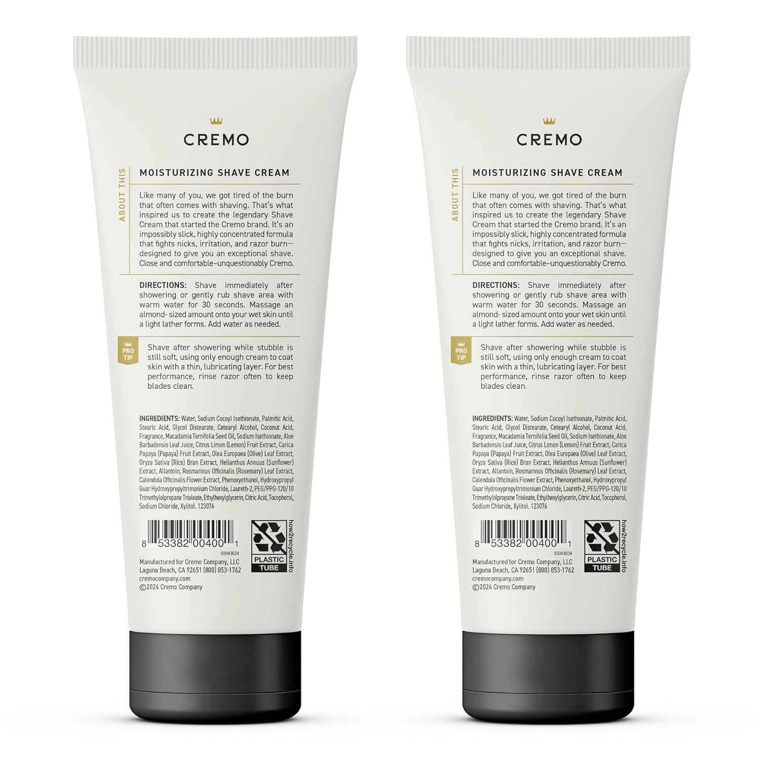 Cremo Shaving Cream Mens, Astonishingly Superior Ultra-Slick Shaving Cream for Men, Fights Nicks, Cuts And Razor Burn, 6 Fl Oz (2 Pack) - Image 4