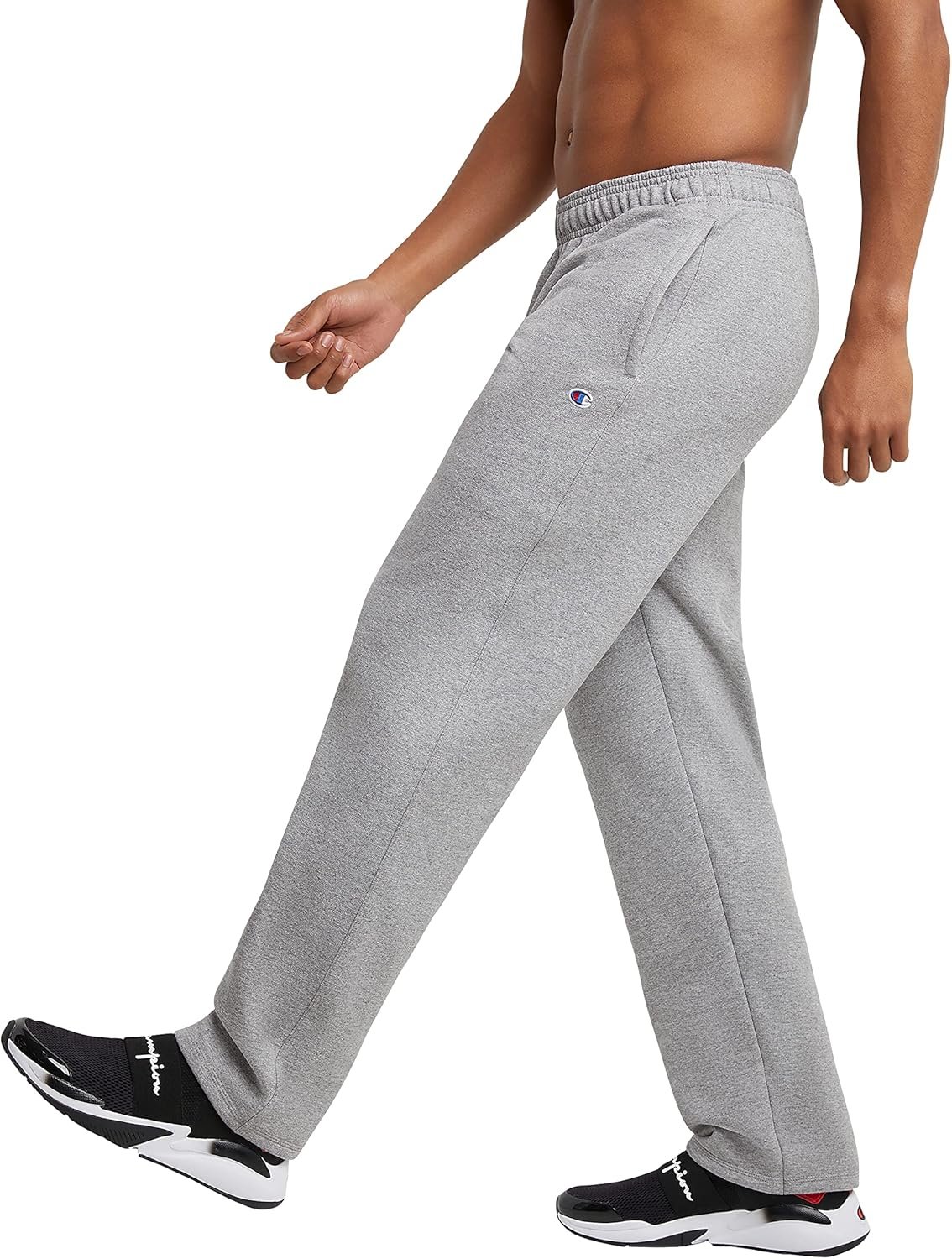 Champion Men's Sweatpants, Powerblend, Fleece, Open-bottom Sweatpants (Reg. Or Big & Tall) - Image 4