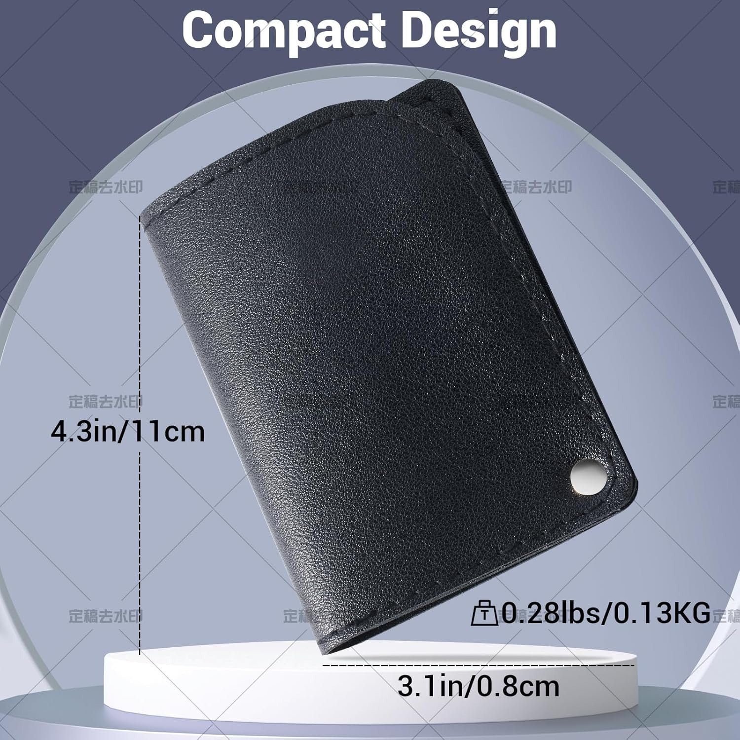 Manicure Set, Nail Clippers Set, High-Carbon Steel Nail Care Kit, 4in1 Portable Manicure and Pedicure Kit, Travel Mini Nail Kit with Leather Bag, Nail Grooming Kit for Men Women(Black) - Image 6