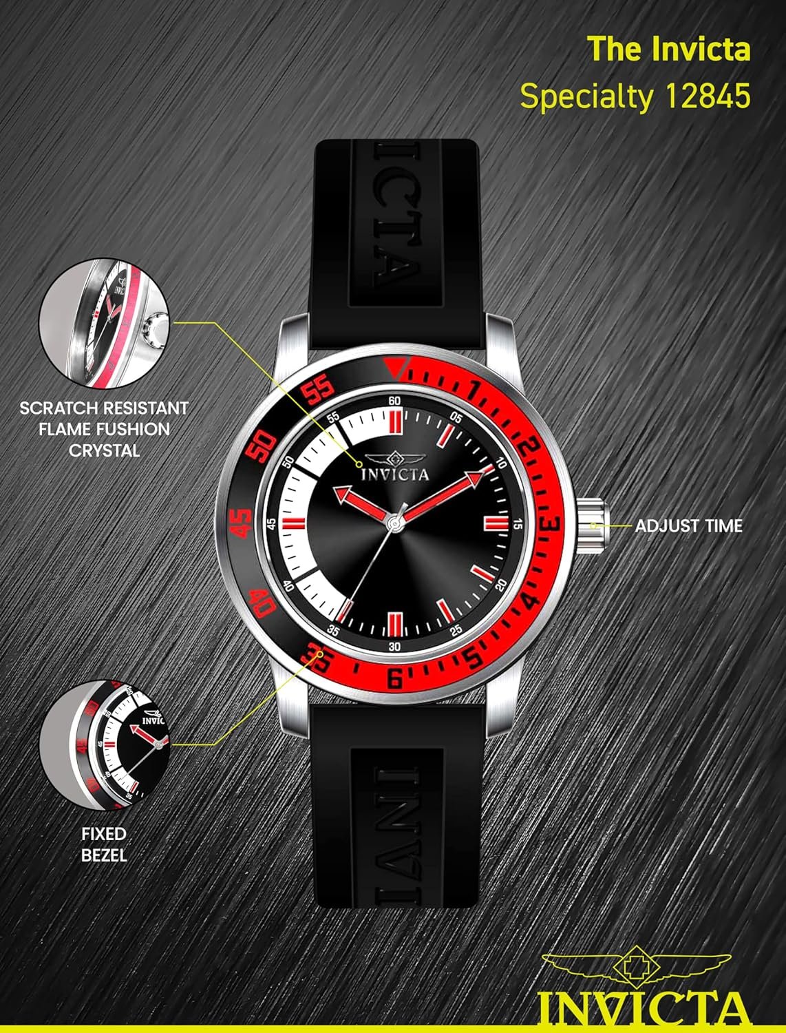 Invicta Men's 12846 "Specialty" Stainless Steel Watch - Image 6