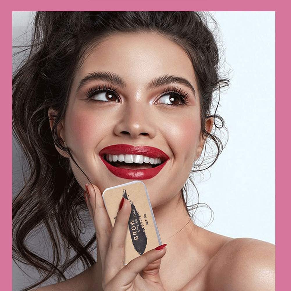 Eyebrow Soap, 3D Brows Styling Soap, Transparent Long Lasting Natural Eyebrow Wax Eyebrow Gel (2PCS) - Image 7